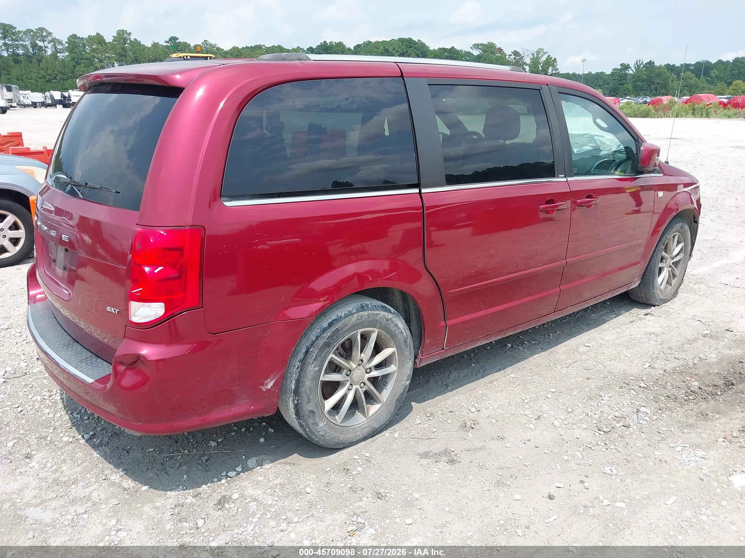 2014 Dodge Grand Caravan Sxt 30th Anniversary Burgundy vin: 2C4RDGCG4ER193845