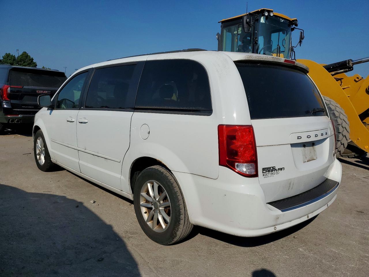 2014 Dodge Grand Caravan Sxt White vin: 2C4RDGCG4ER240646