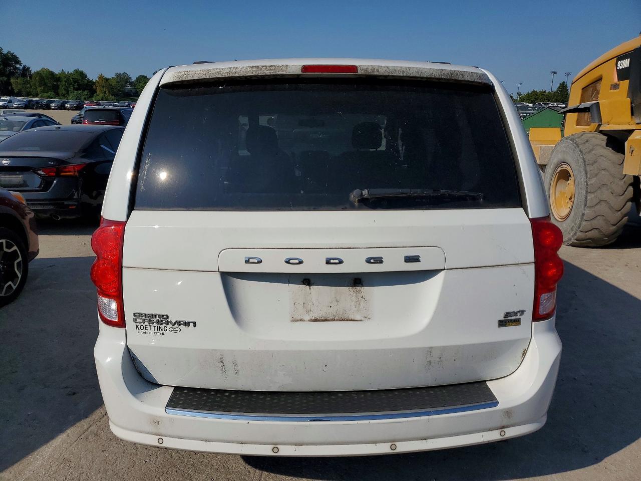 2014 Dodge Grand Caravan Sxt White vin: 2C4RDGCG4ER240646