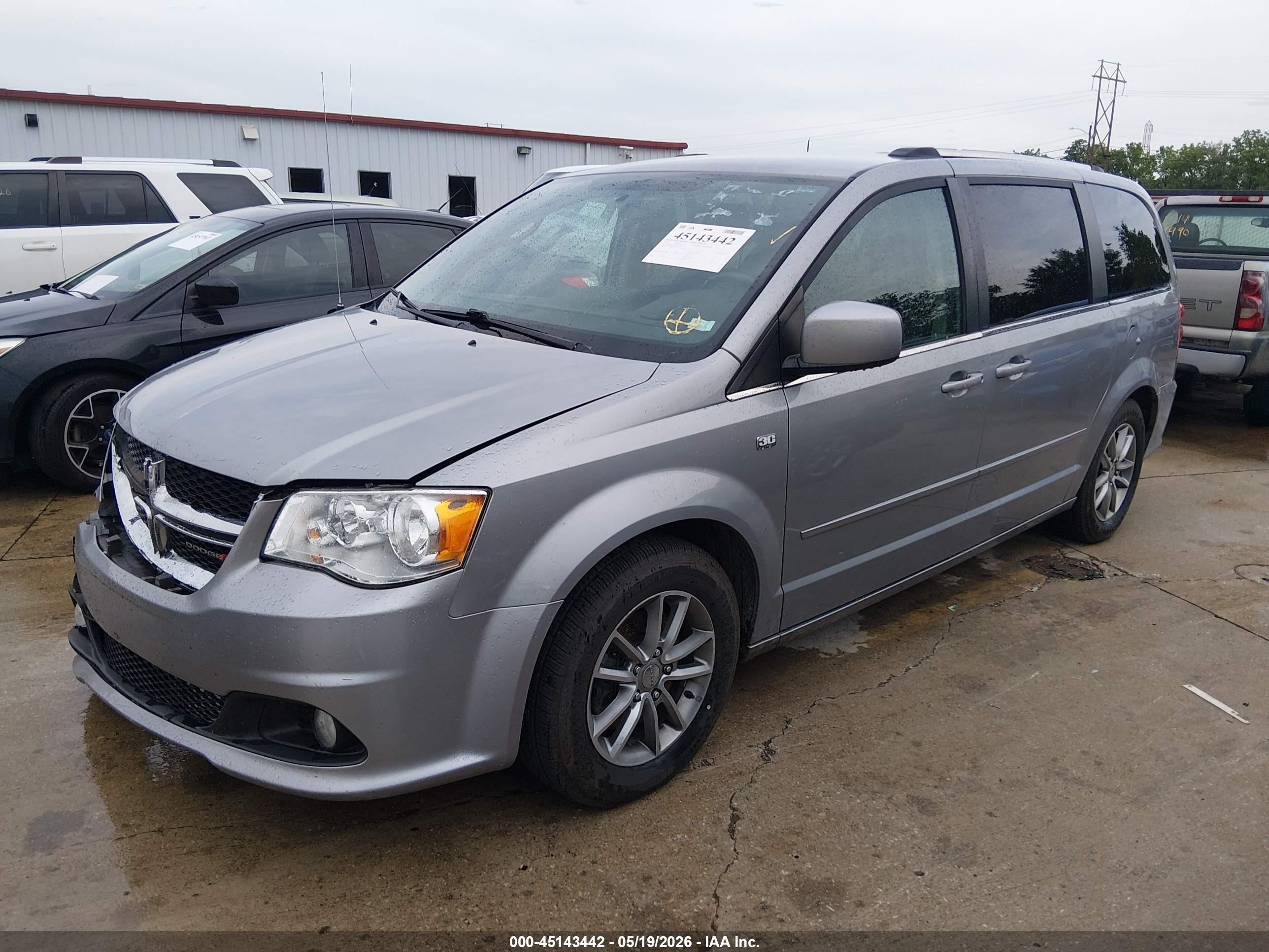 2014 Dodge Grand Caravan Sxt 30th Anniversary Gray vin: 2C4RDGCG4ER275929