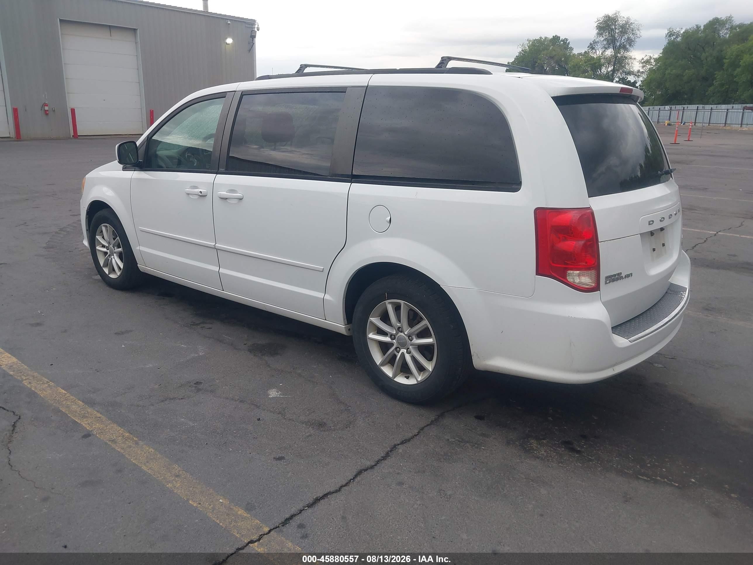 2014 Dodge Grand Caravan Sxt White vin: 2C4RDGCG4ER323218