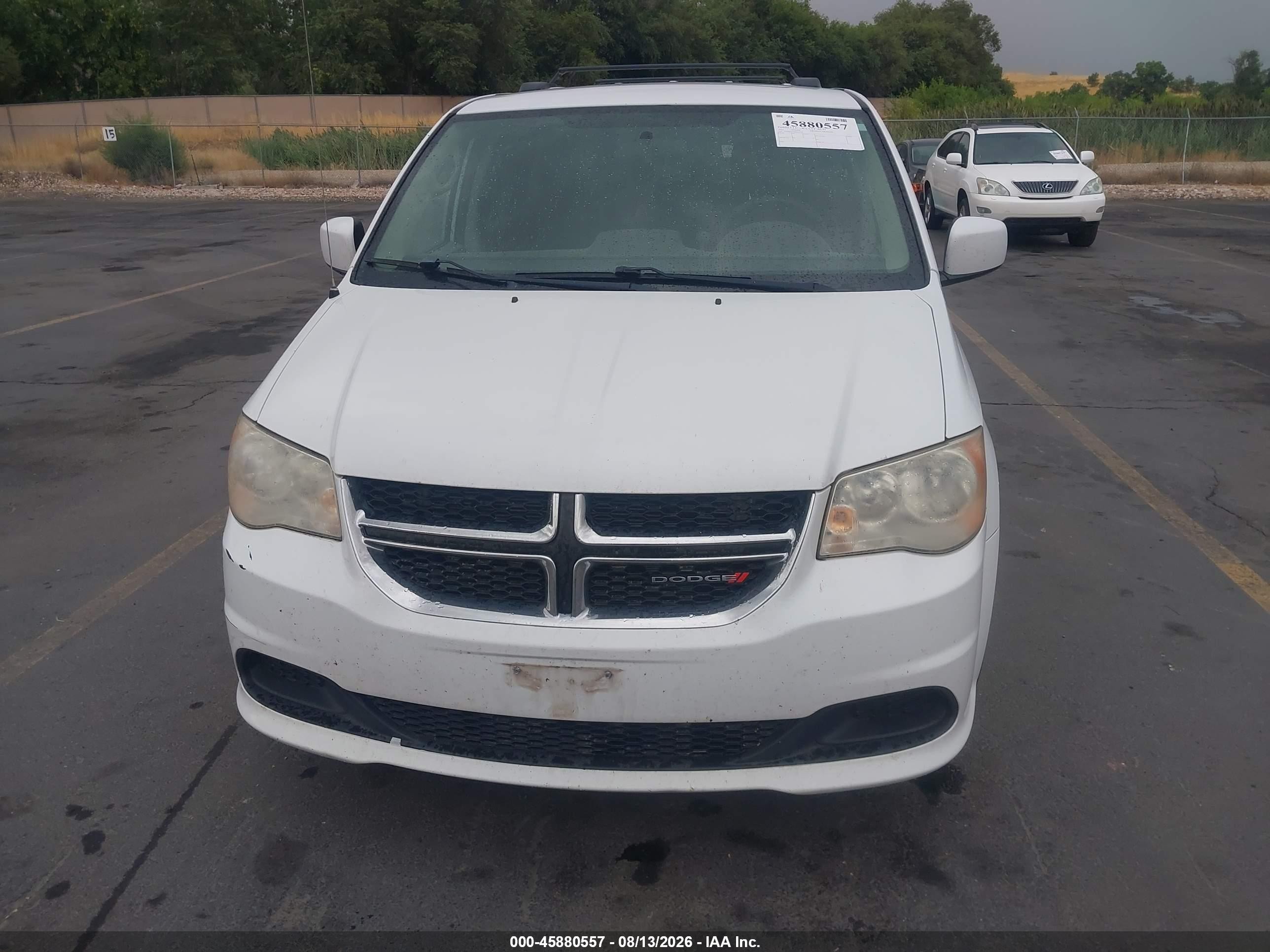 2014 Dodge Grand Caravan Sxt White vin: 2C4RDGCG4ER323218
