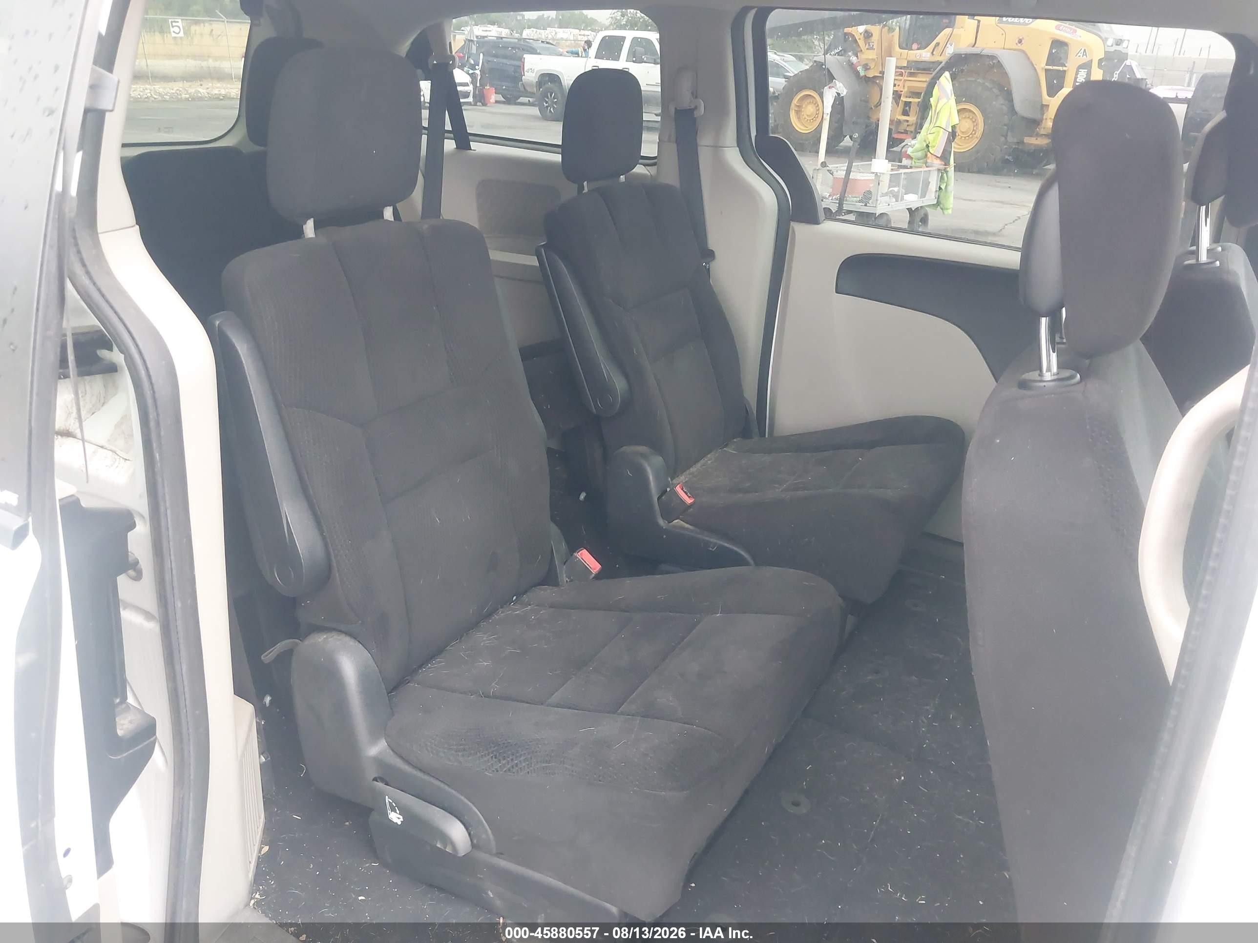 2014 Dodge Grand Caravan Sxt White vin: 2C4RDGCG4ER323218