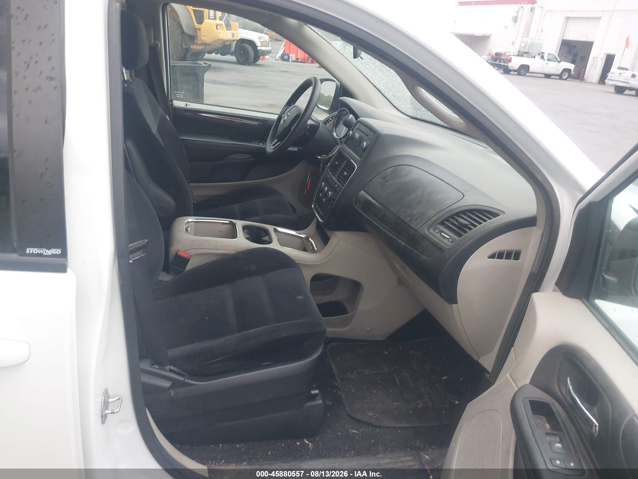 2014 Dodge Grand Caravan Sxt White vin: 2C4RDGCG4ER323218