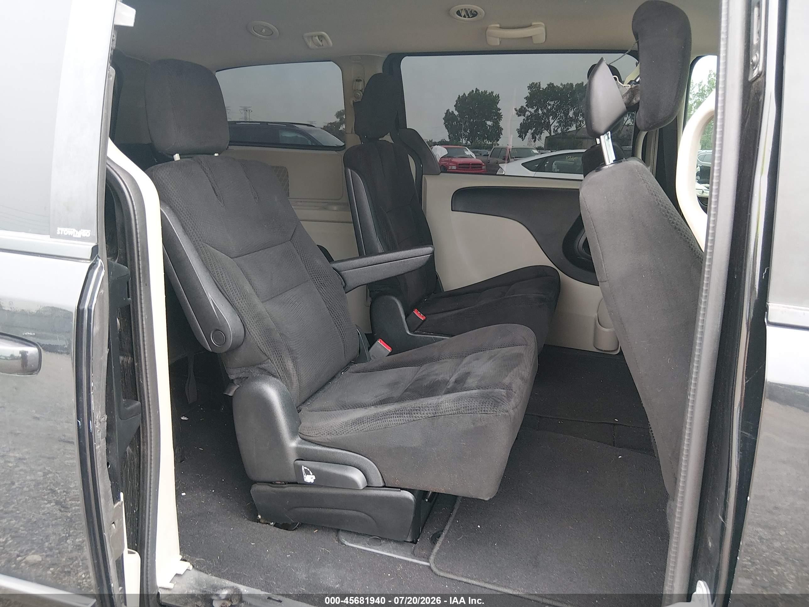 2014 Dodge Grand Caravan Sxt Black vin: 2C4RDGCG4ER341699
