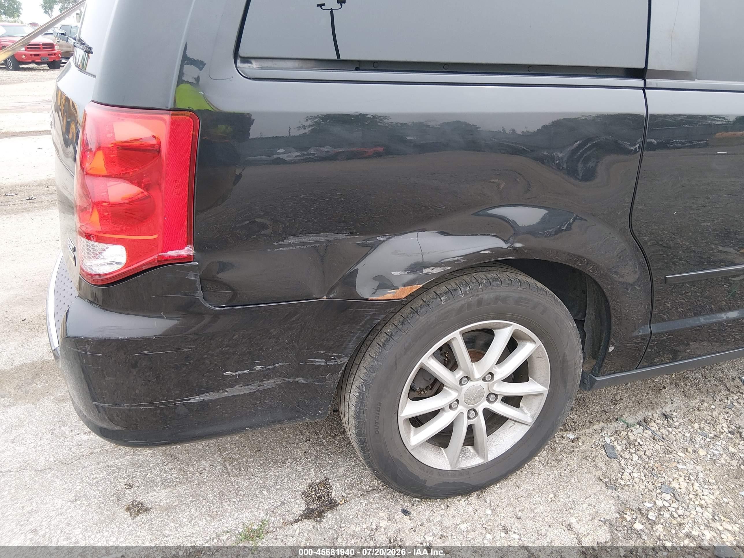2014 Dodge Grand Caravan Sxt Black vin: 2C4RDGCG4ER341699