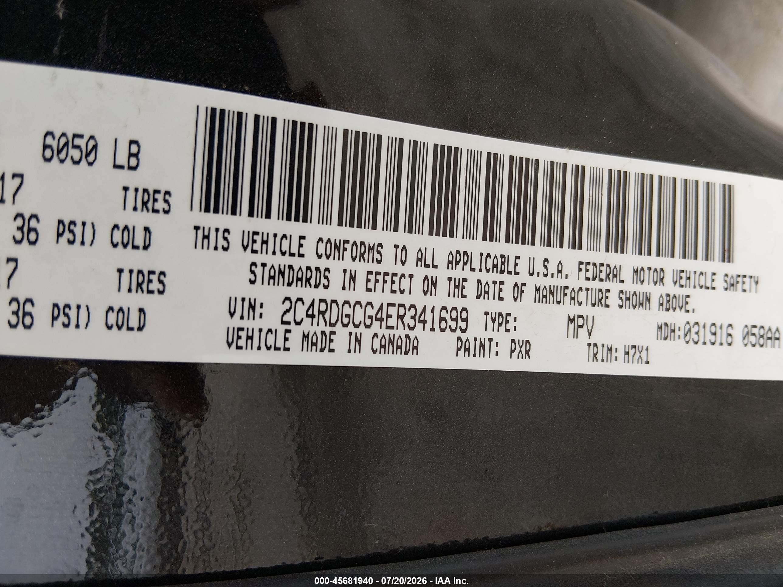 2014 Dodge Grand Caravan Sxt Black vin: 2C4RDGCG4ER341699
