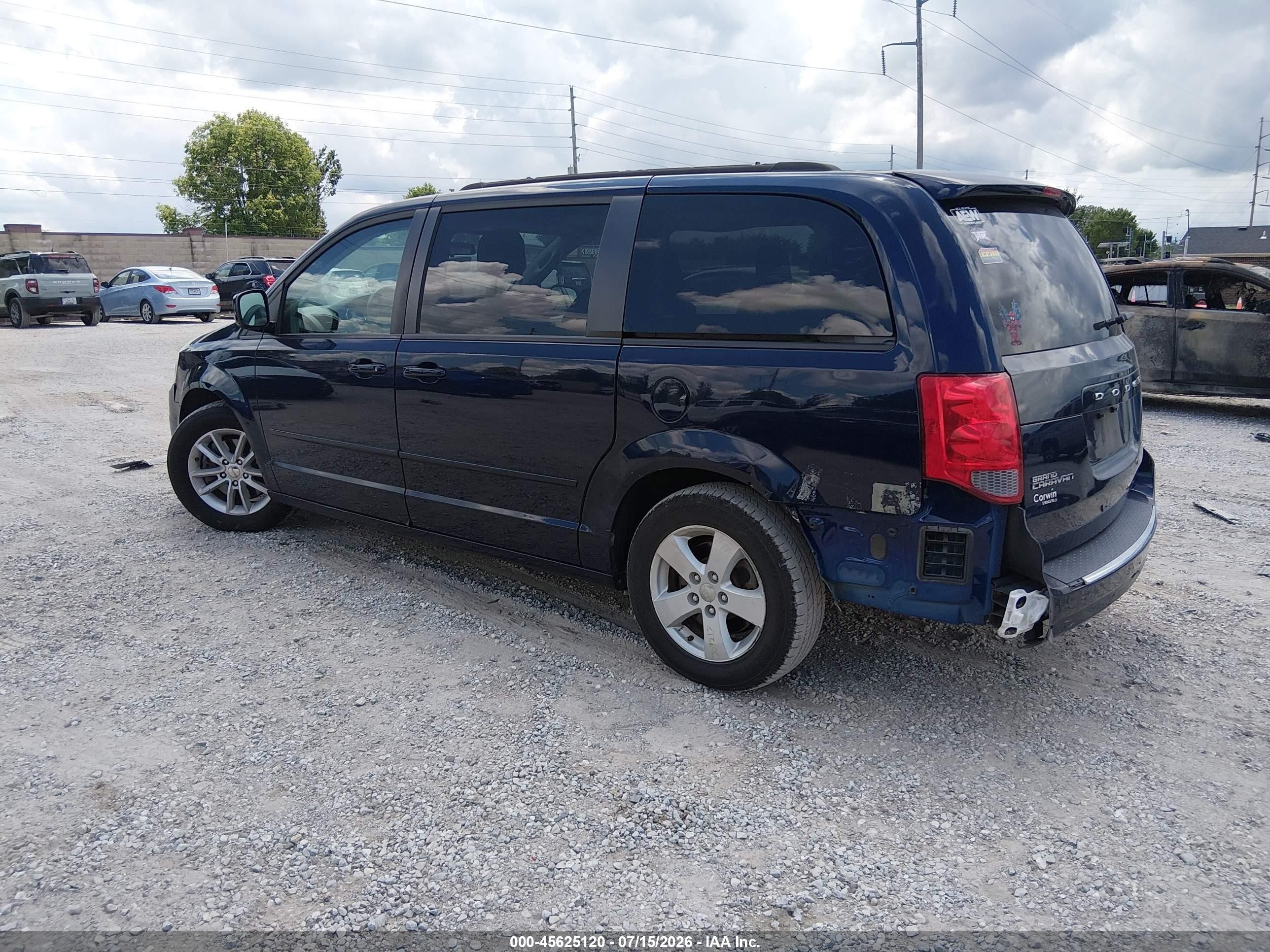 2015 Dodge Grand Caravan Sxt Blue vin: 2C4RDGCG4FR527132