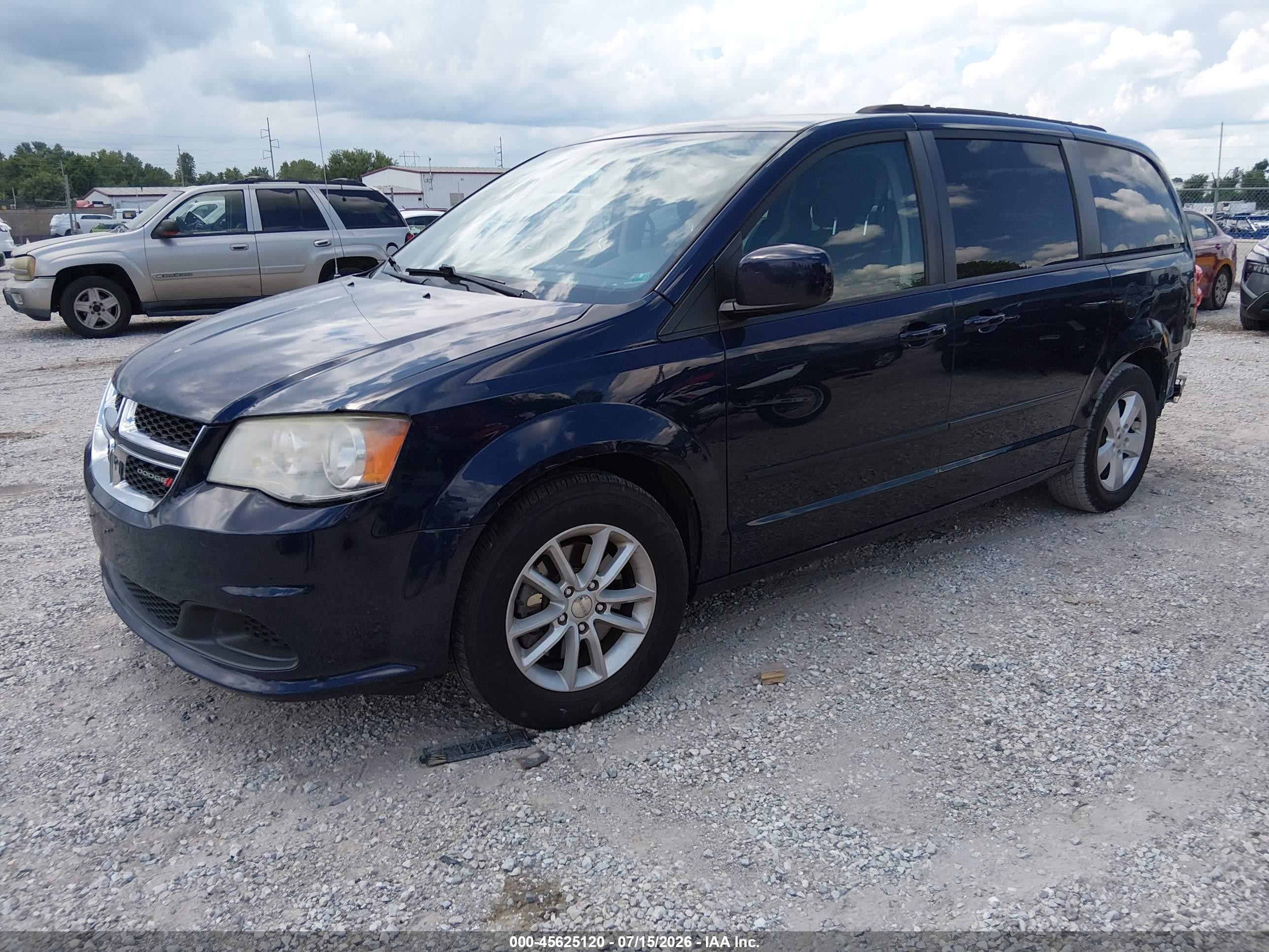 2015 Dodge Grand Caravan Sxt Blue vin: 2C4RDGCG4FR527132