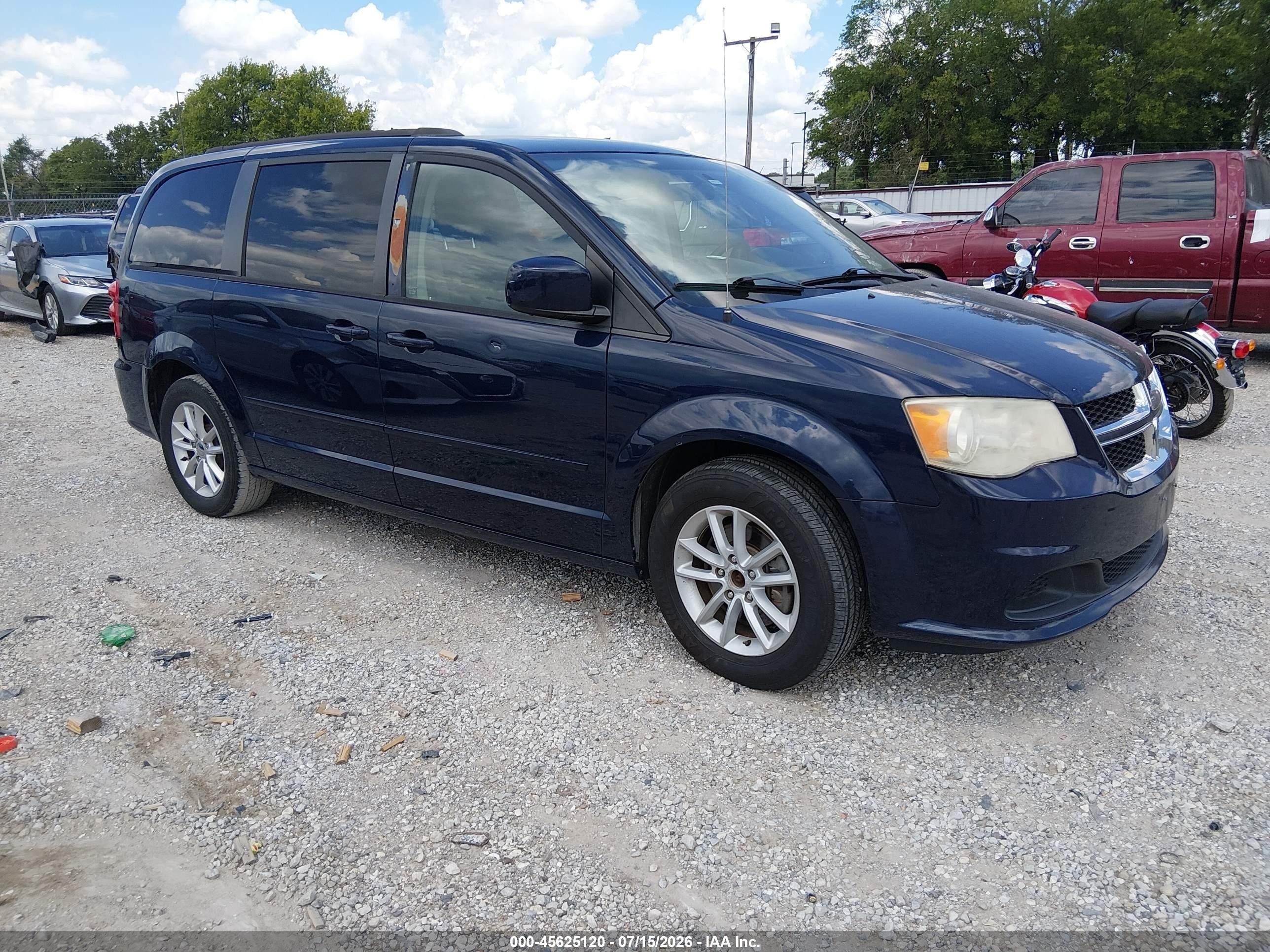 2015 Dodge Grand Caravan Sxt Blue vin: 2C4RDGCG4FR527132