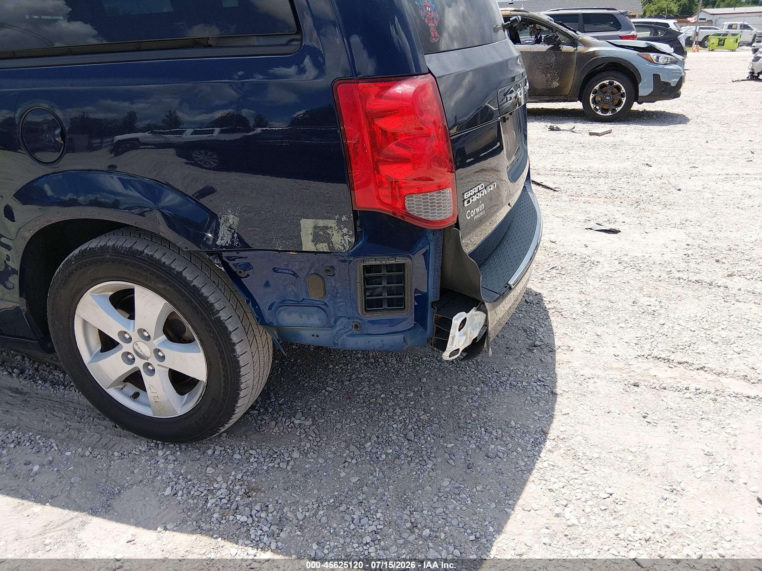 2015 Dodge Grand Caravan Sxt Blue vin: 2C4RDGCG4FR527132