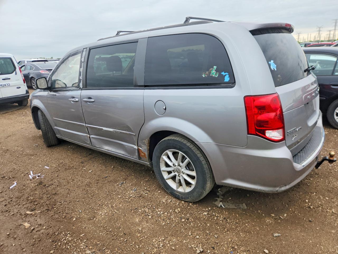 2015 Dodge Grand Caravan Sxt Silver vin: 2C4RDGCG4FR535778