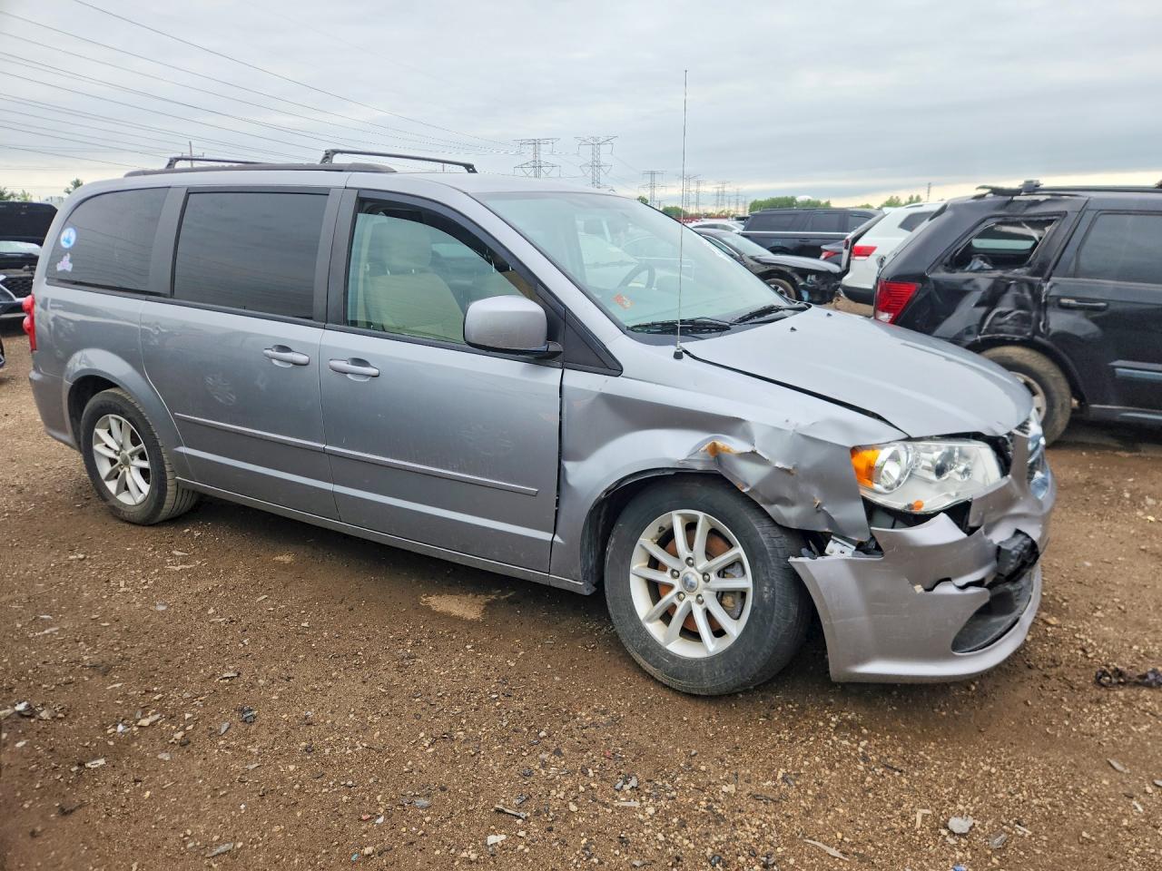 2015 Dodge Grand Caravan Sxt Silver vin: 2C4RDGCG4FR535778