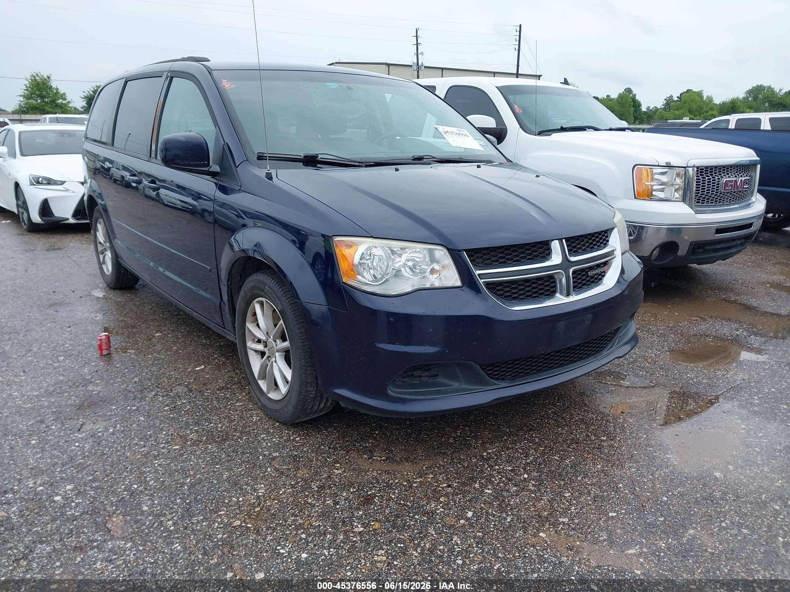 2015 Dodge Grand Caravan Sxt Dark Blue vin: 2C4RDGCG4FR556243