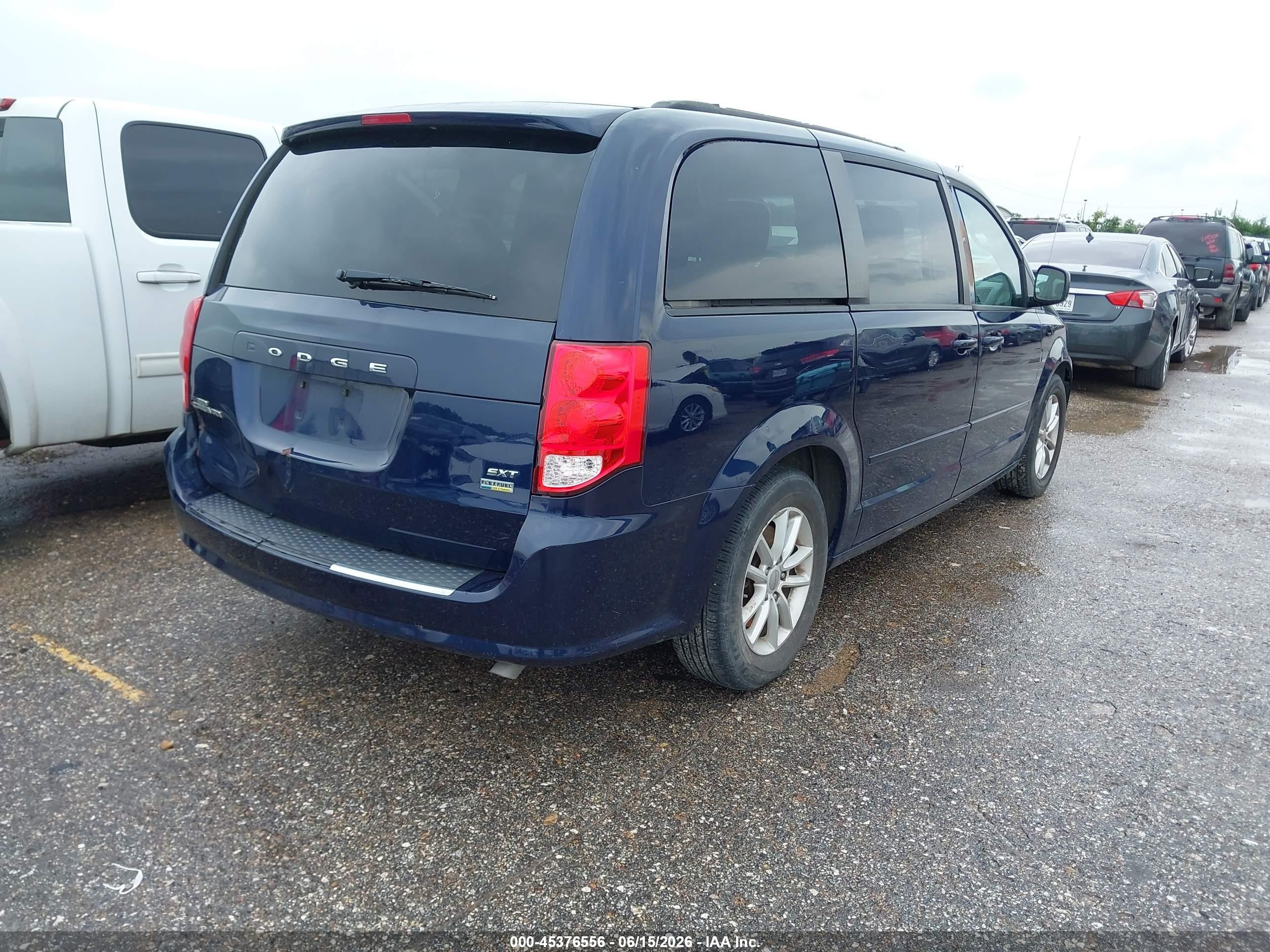 2015 Dodge Grand Caravan Sxt Dark Blue vin: 2C4RDGCG4FR556243