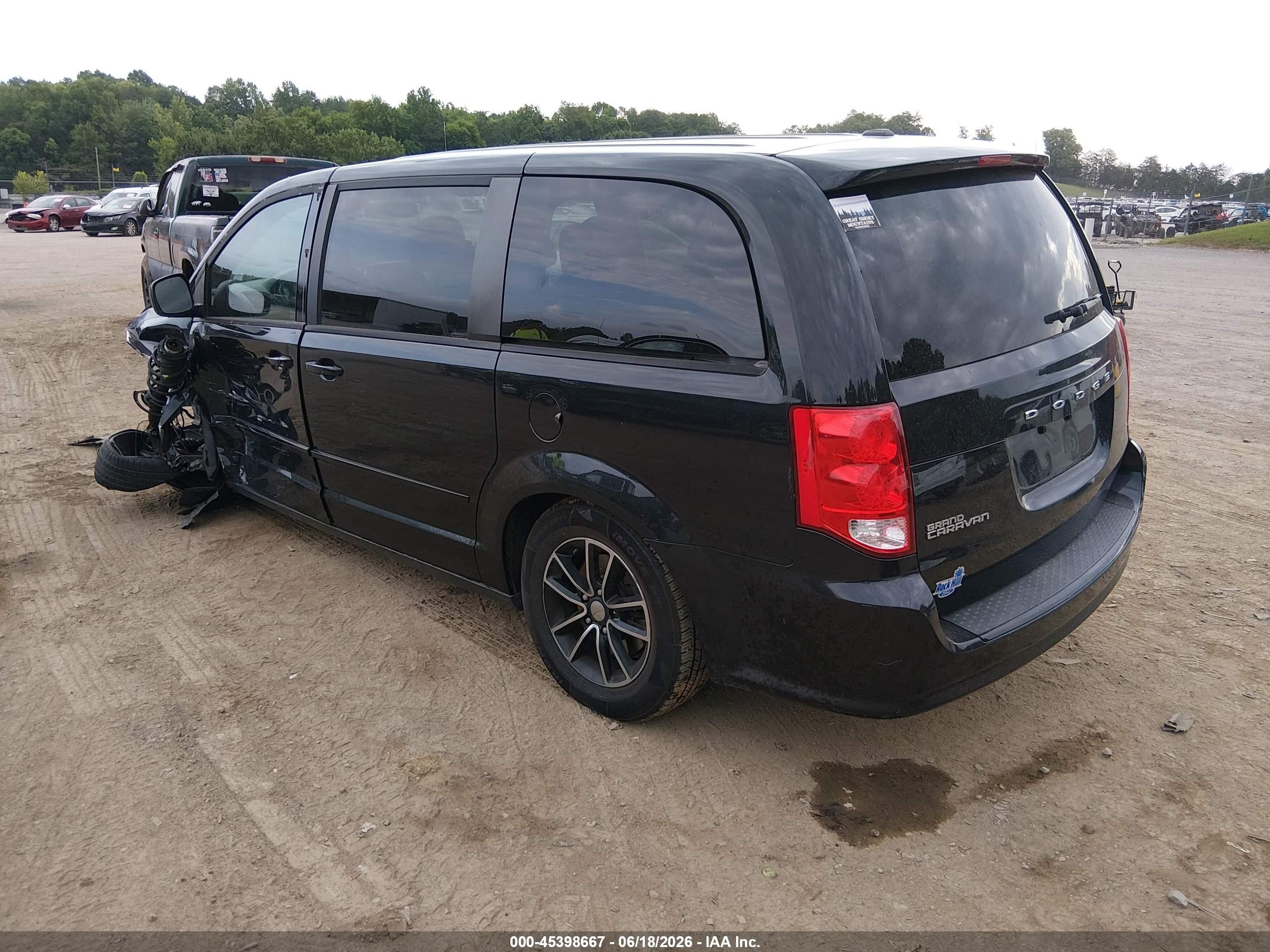 2015 Dodge Grand Caravan Sxt Plus Black vin: 2C4RDGCG4FR688354