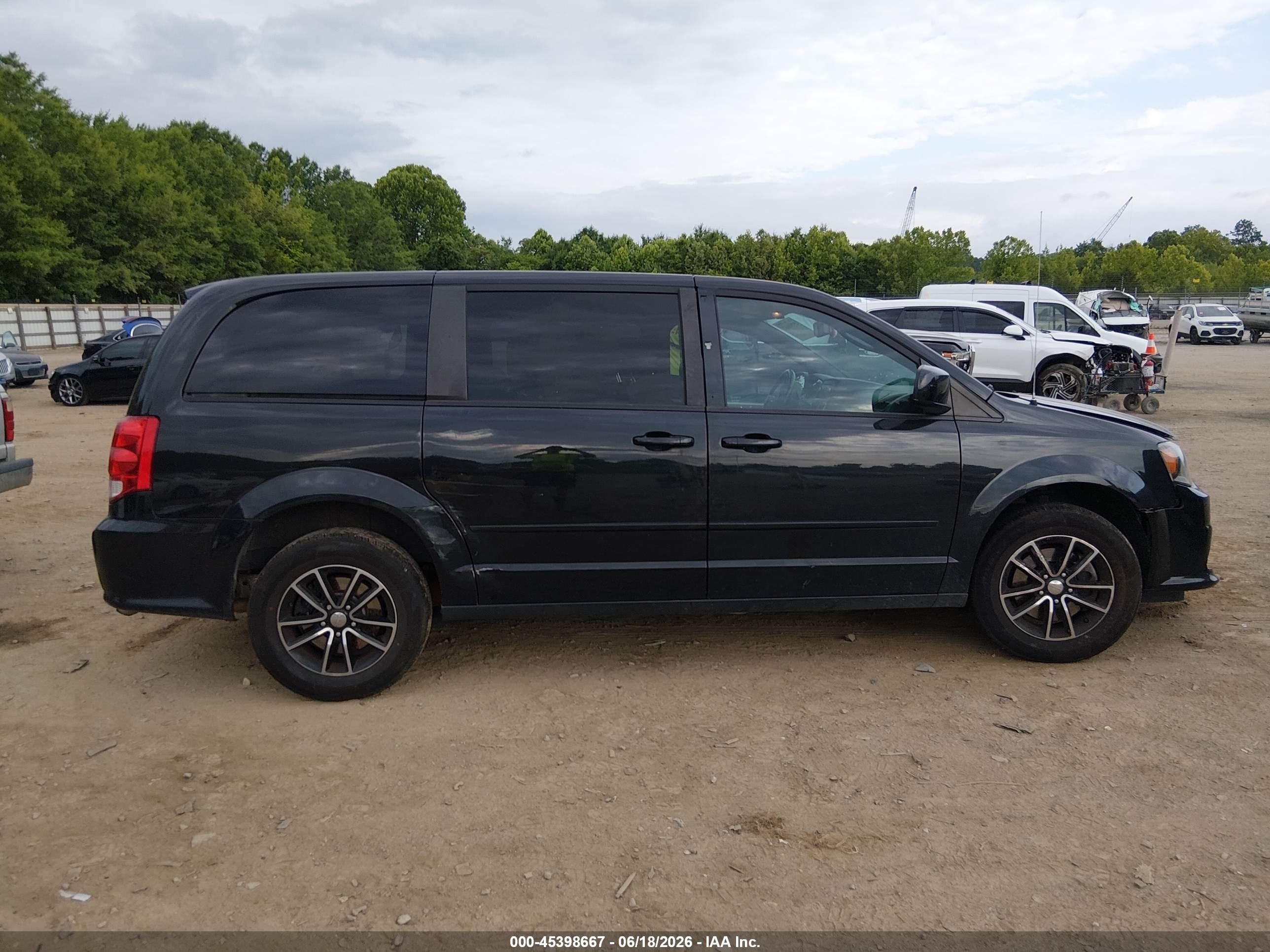 2015 Dodge Grand Caravan Sxt Plus Black vin: 2C4RDGCG4FR688354