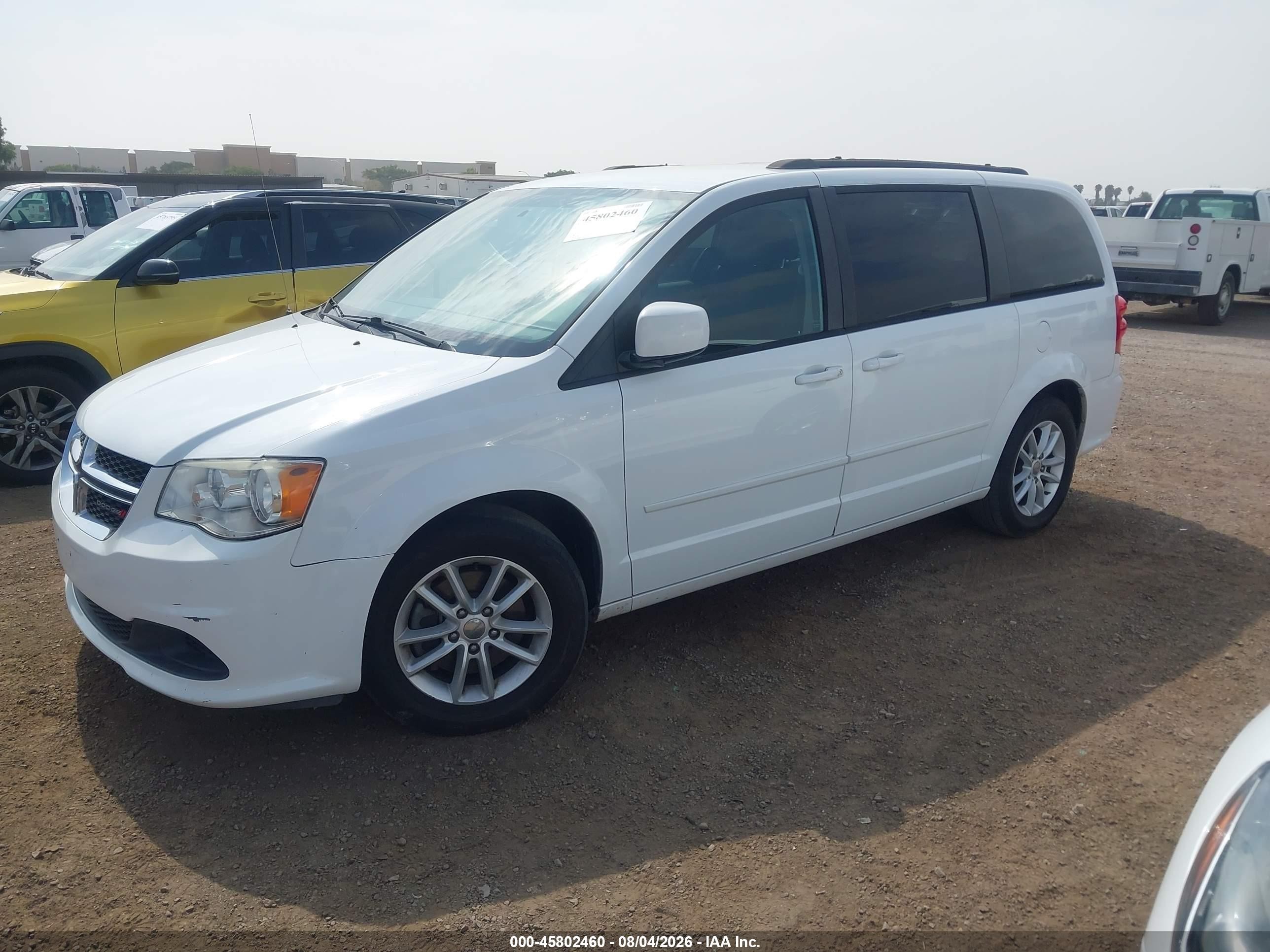 2015 Dodge Grand Caravan Sxt White vin: 2C4RDGCG4FR733356