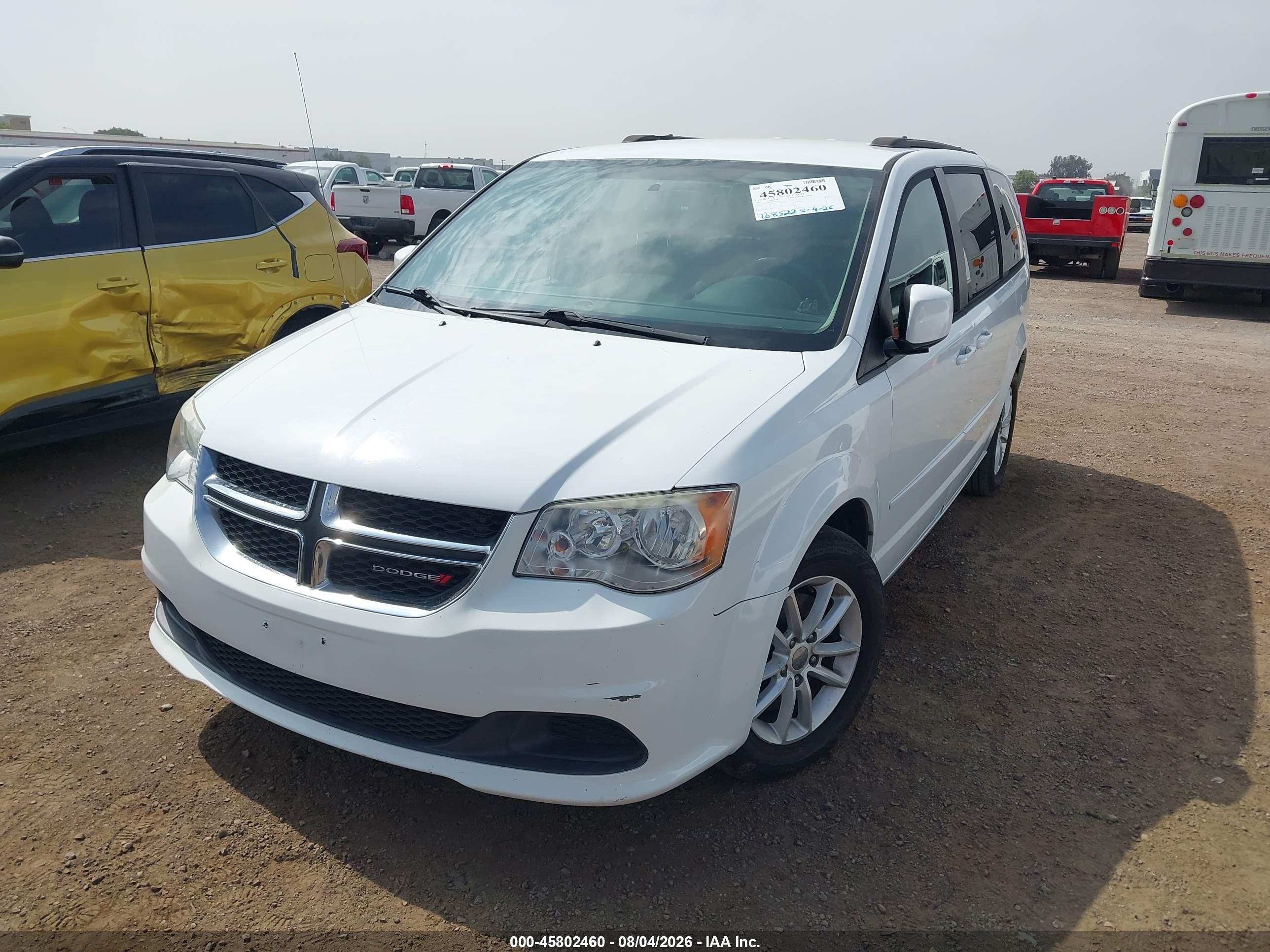 2015 Dodge Grand Caravan Sxt White vin: 2C4RDGCG4FR733356