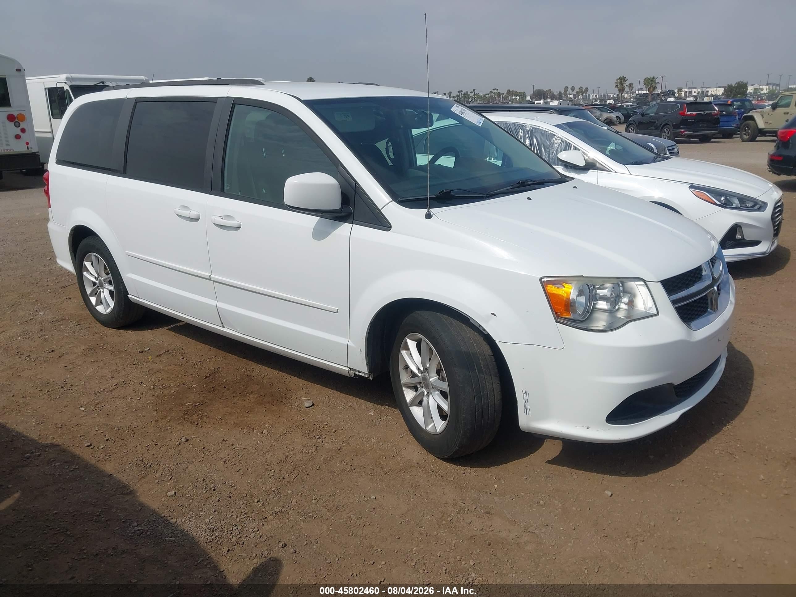 2015 Dodge Grand Caravan Sxt White vin: 2C4RDGCG4FR733356