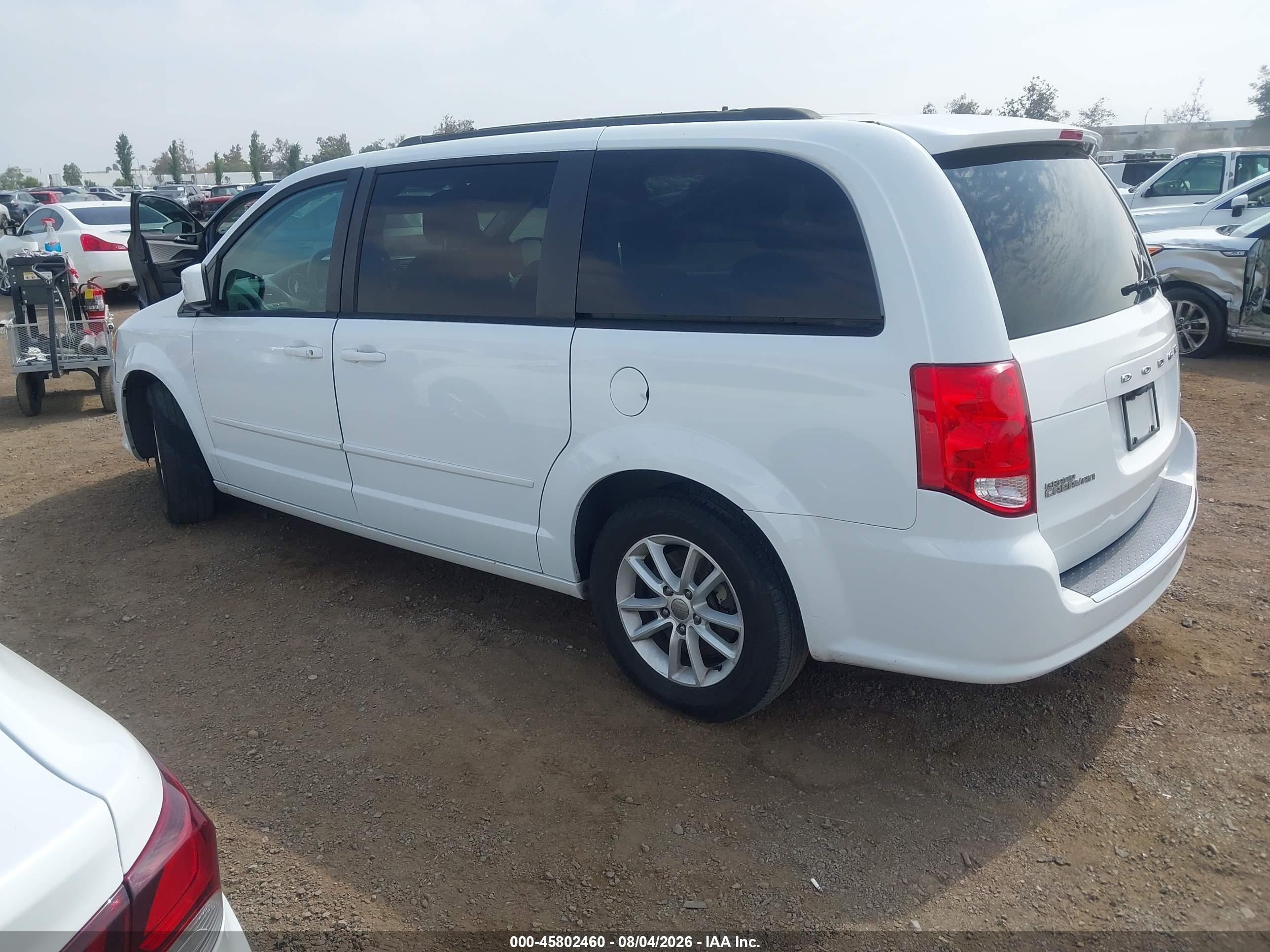 2015 Dodge Grand Caravan Sxt White vin: 2C4RDGCG4FR733356