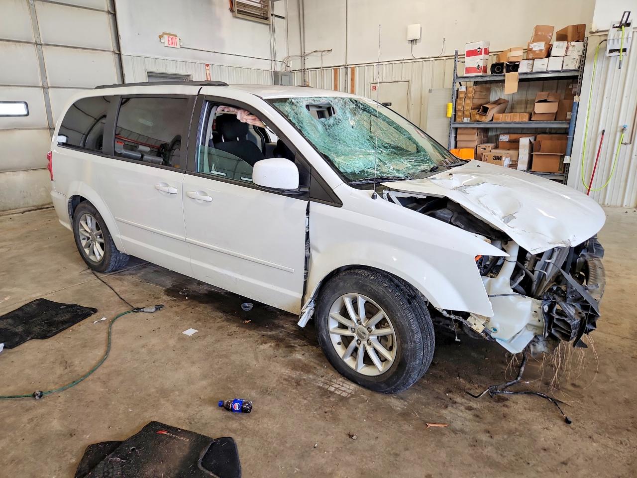 2016 Dodge Grand Caravan Sxt White vin: 2C4RDGCG4GR344119