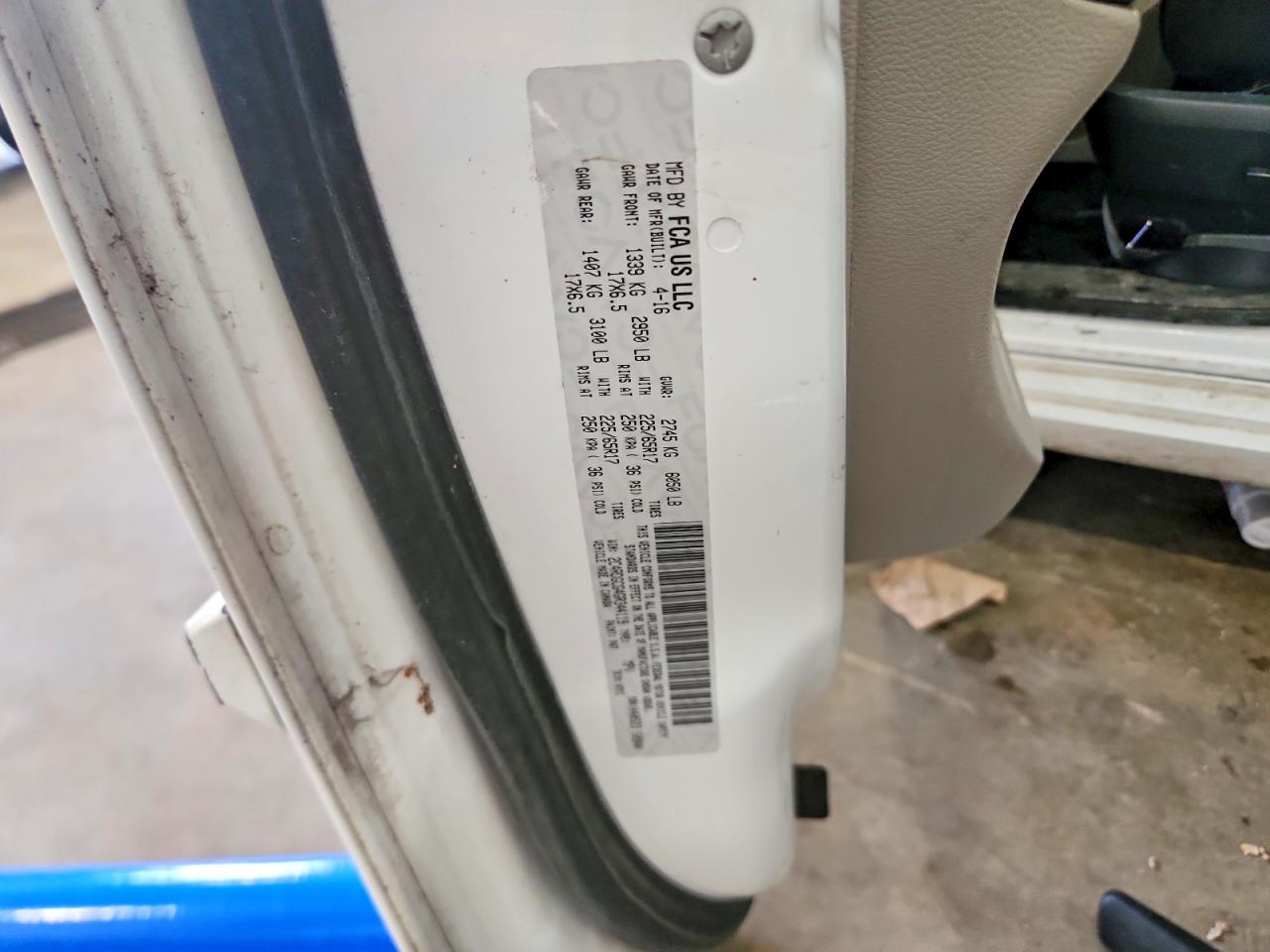 2016 Dodge Grand Caravan Sxt White vin: 2C4RDGCG4GR344119