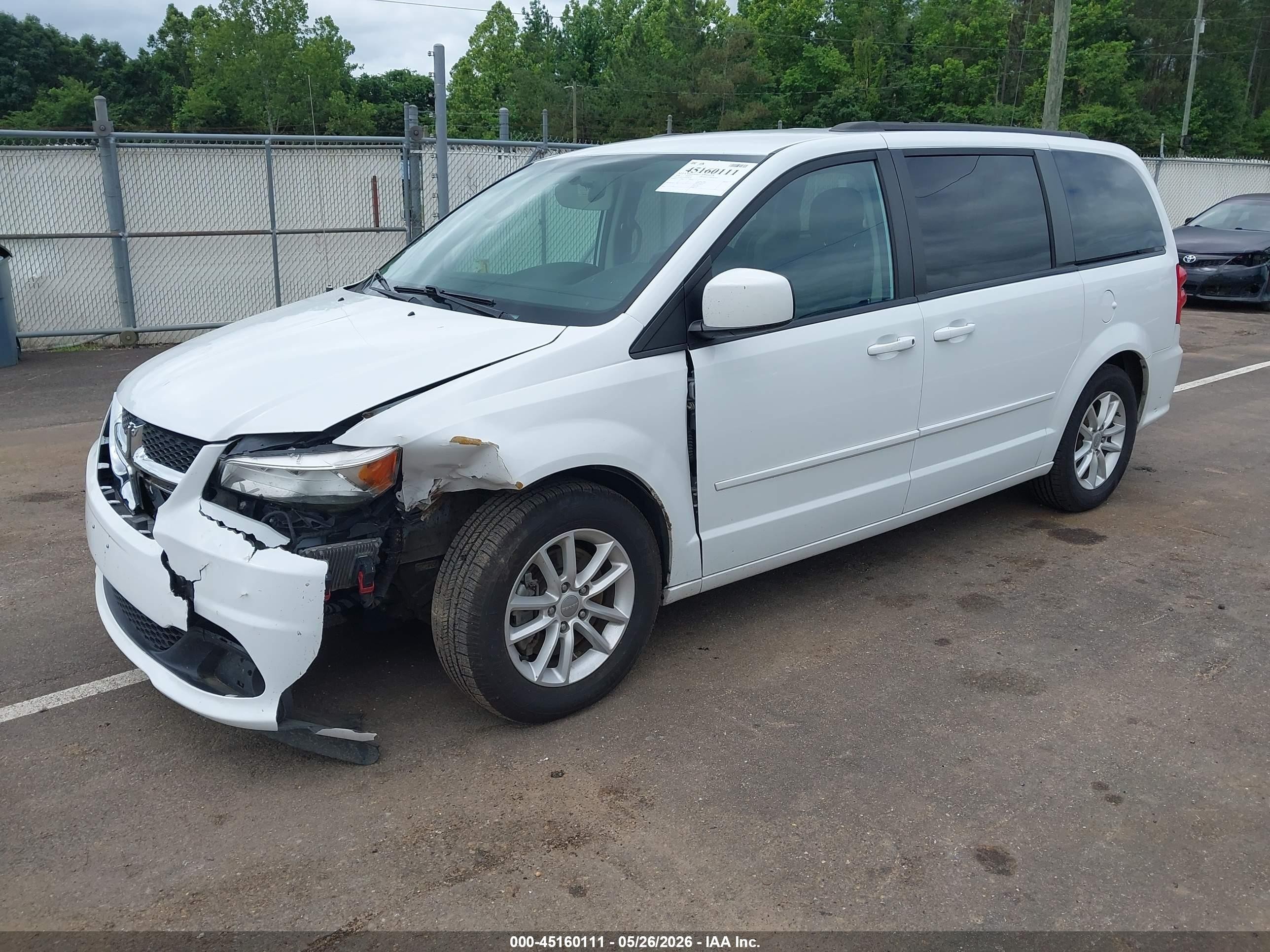 2016 Dodge Grand Caravan Sxt Белый vin: 2C4RDGCG4GR380781