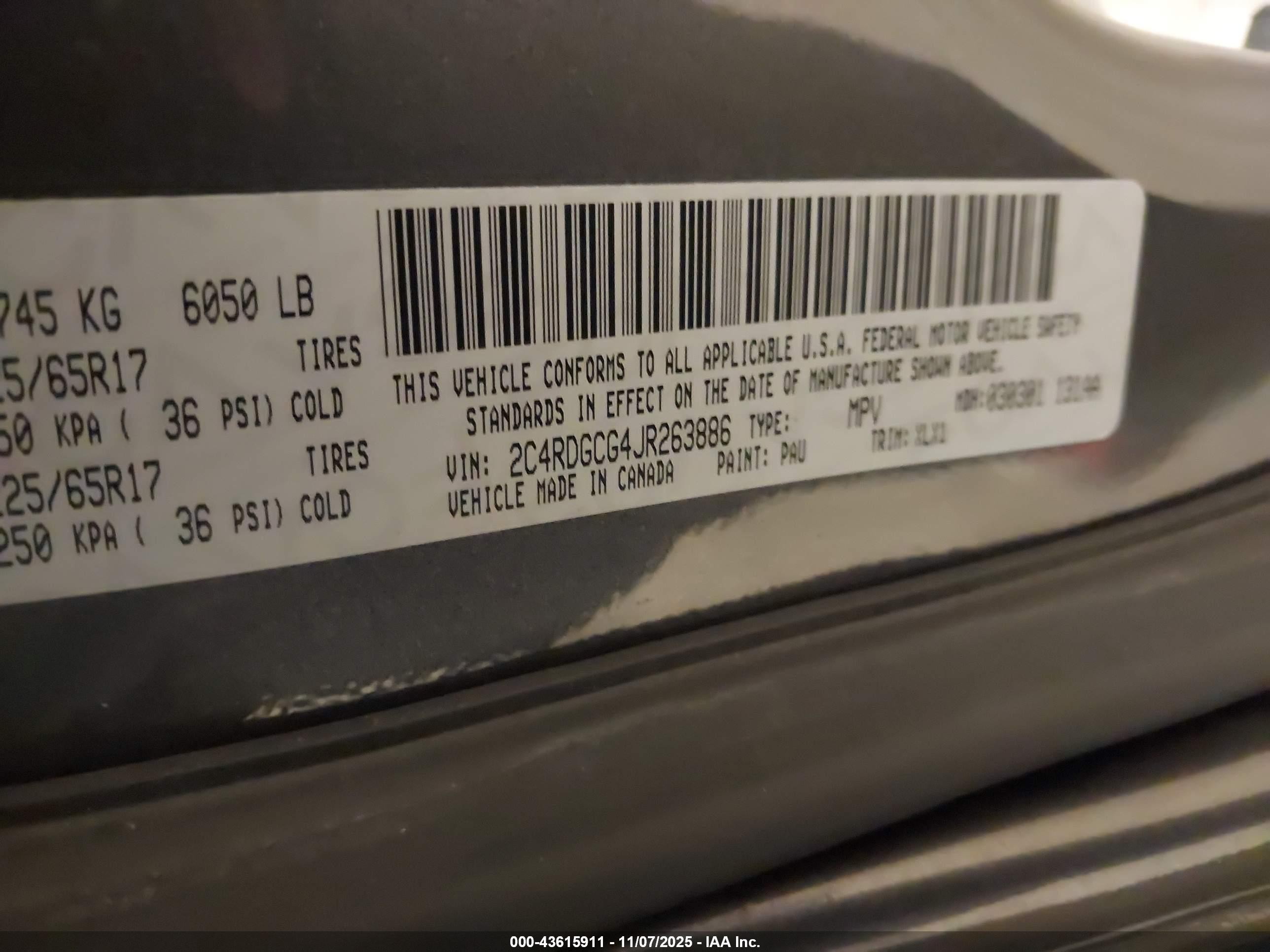 2018 Dodge Grand Caravan Sxt Gray vin: 2C4RDGCG4JR263886