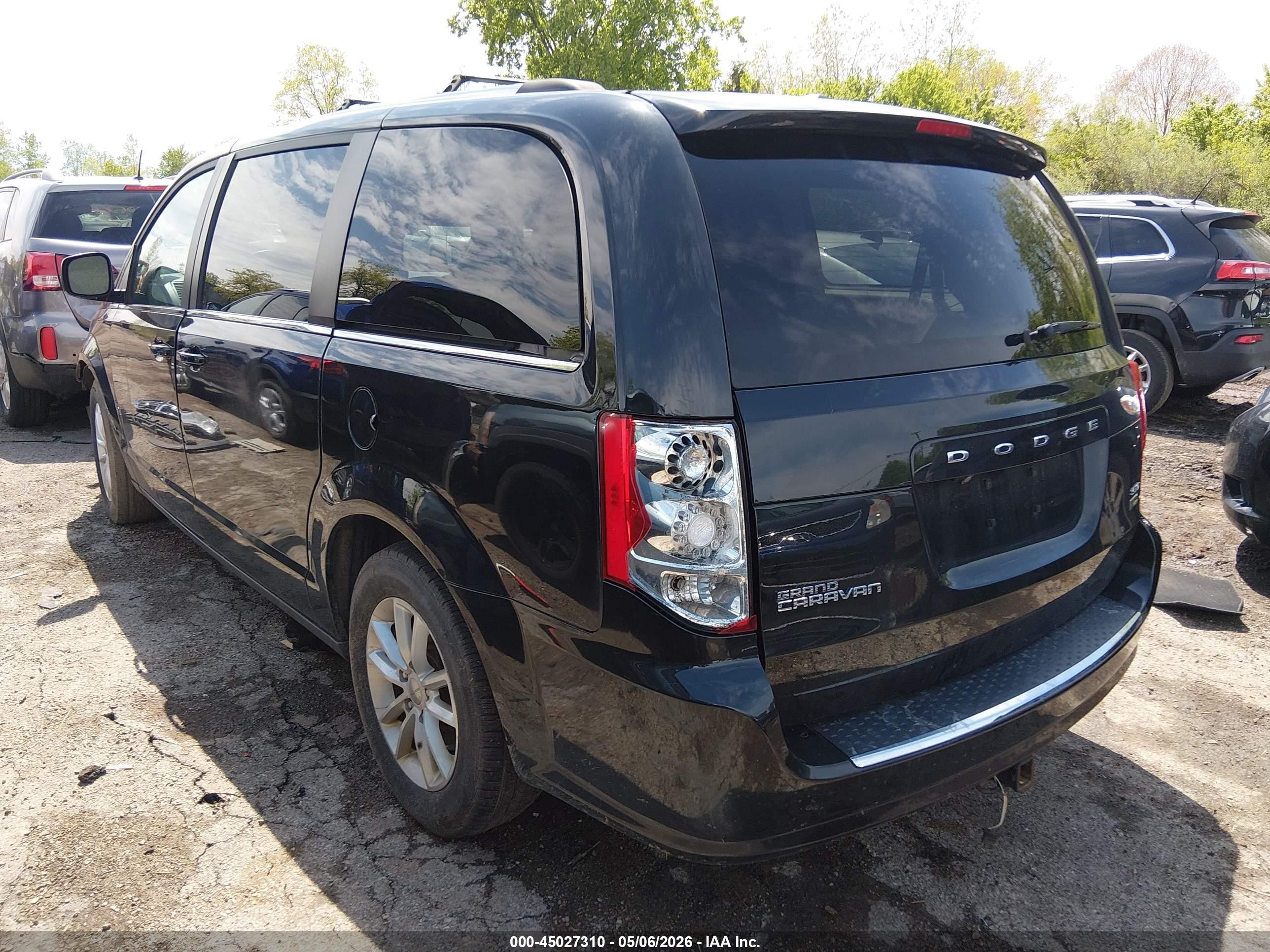 2019 Dodge Grand Caravan Sxt Черный vin: 2C4RDGCG4KR622705