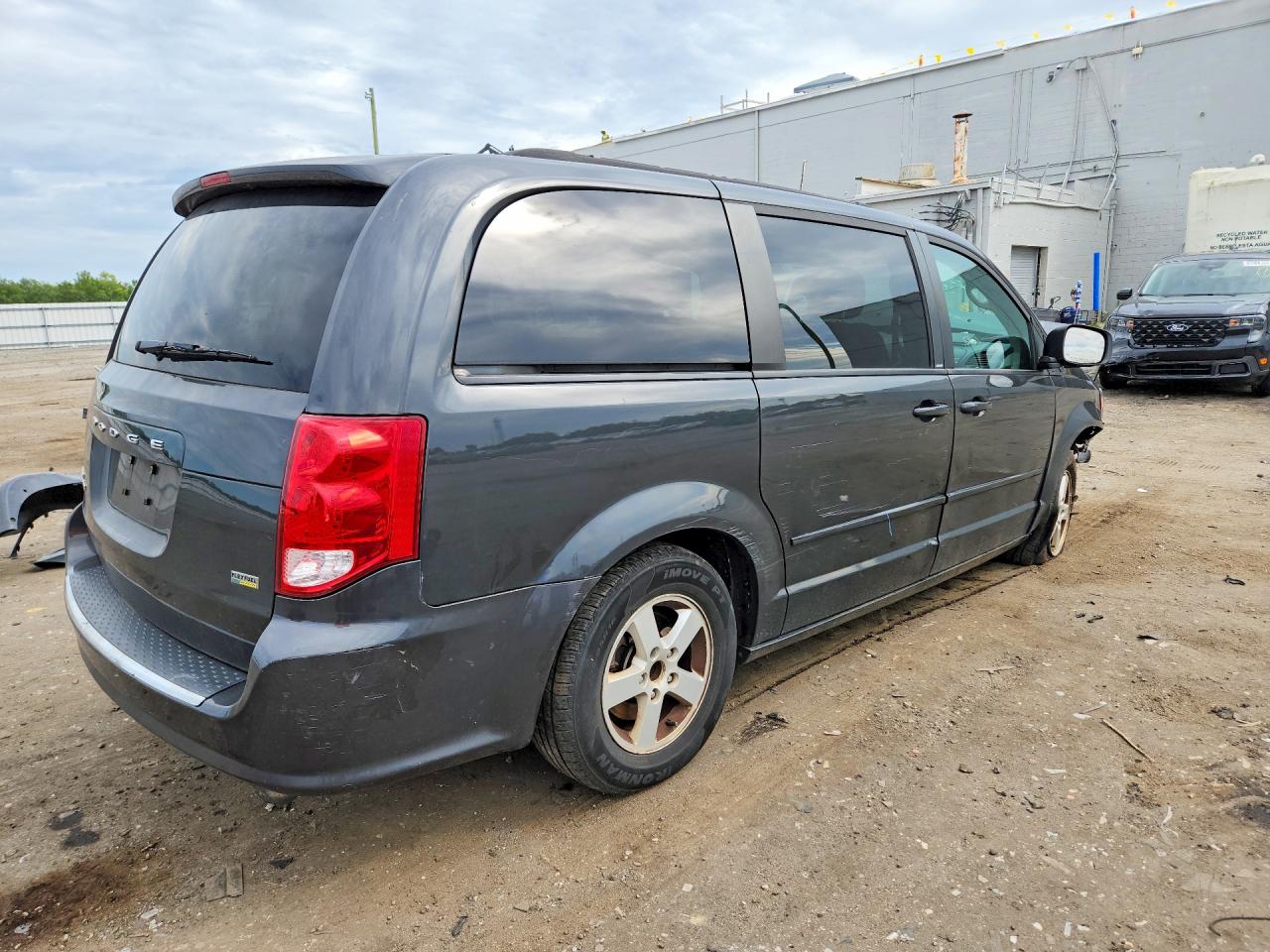 2012 Dodge Grand Caravan Sxt Gray vin: 2C4RDGCG5CR121940