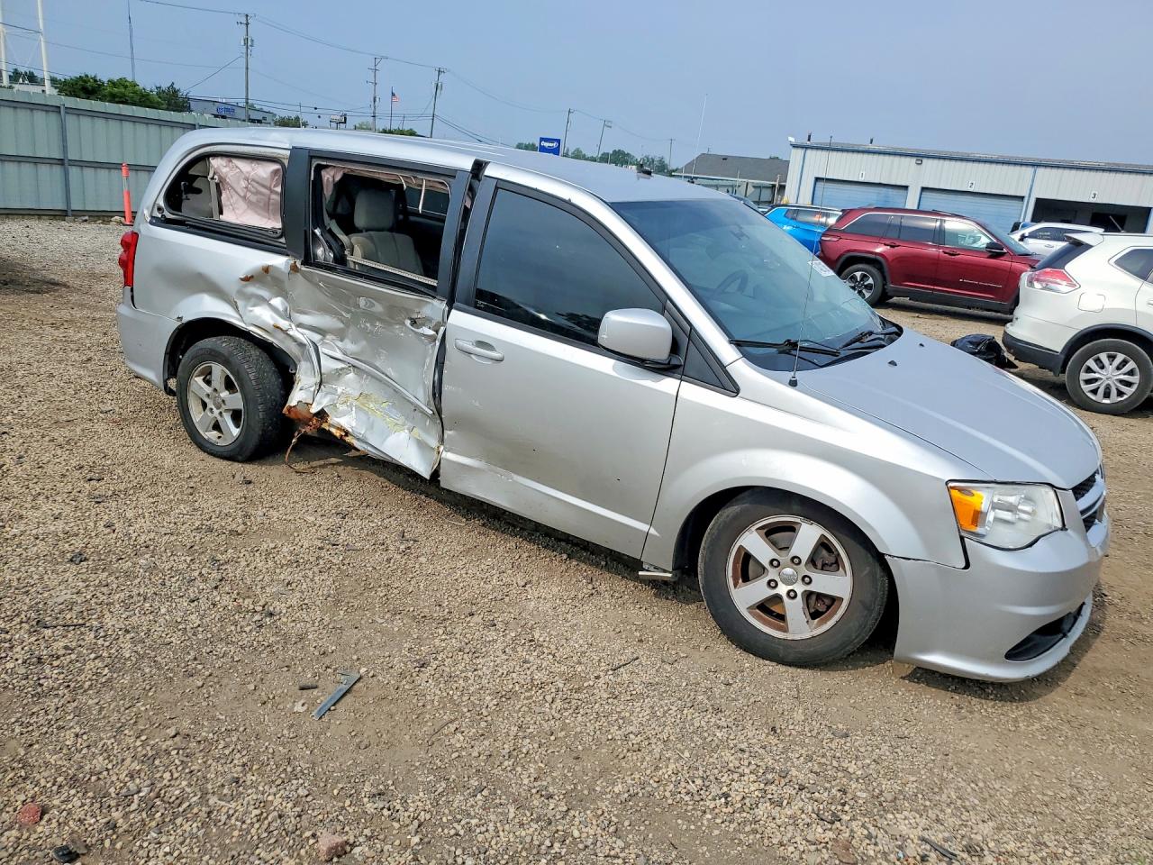 2012 Dodge Grand Caravan Sxt Silver vin: 2C4RDGCG5CR205269
