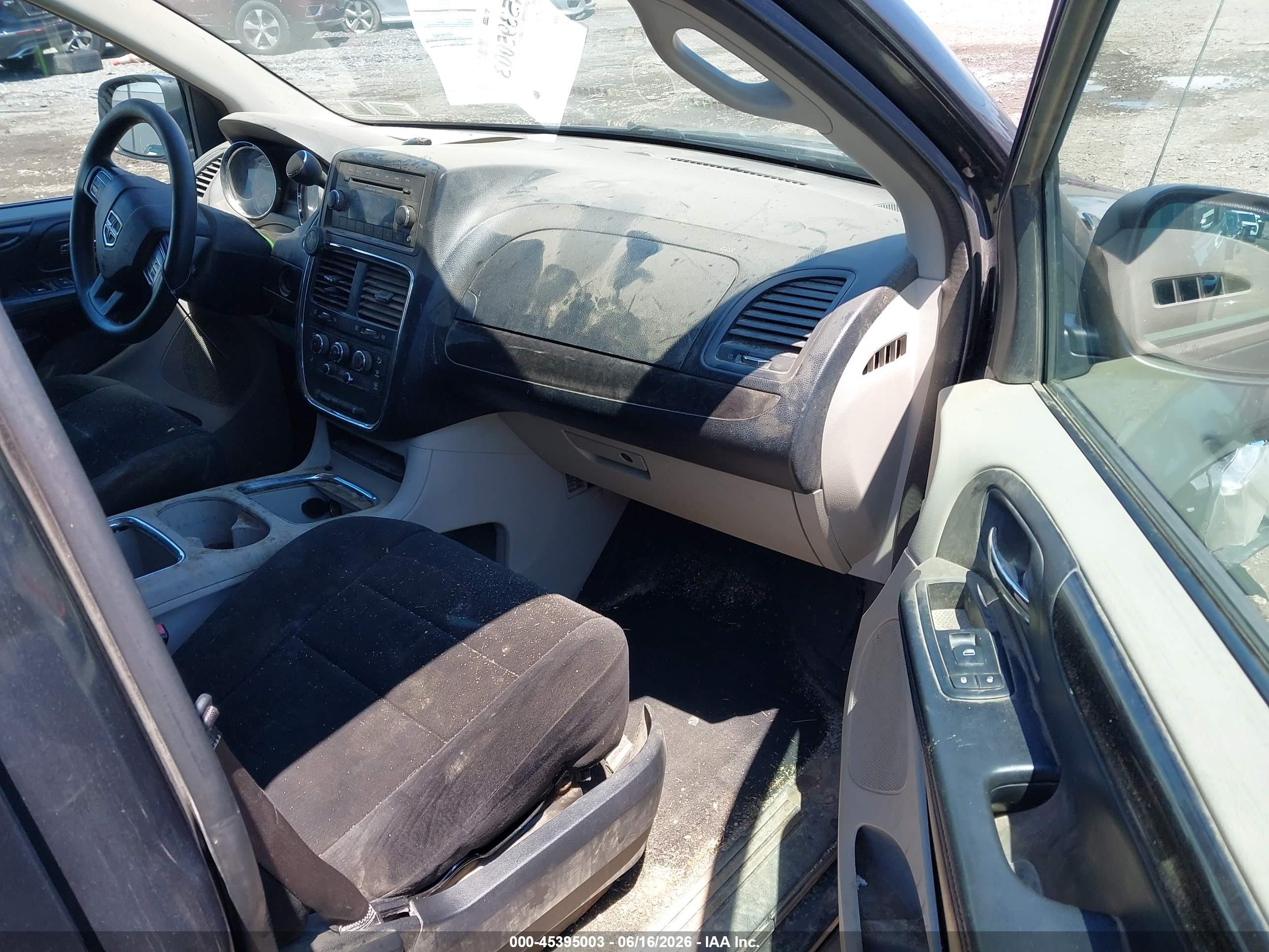 2012 Dodge Grand Caravan Sxt Черный vin: 2C4RDGCG5CR242595