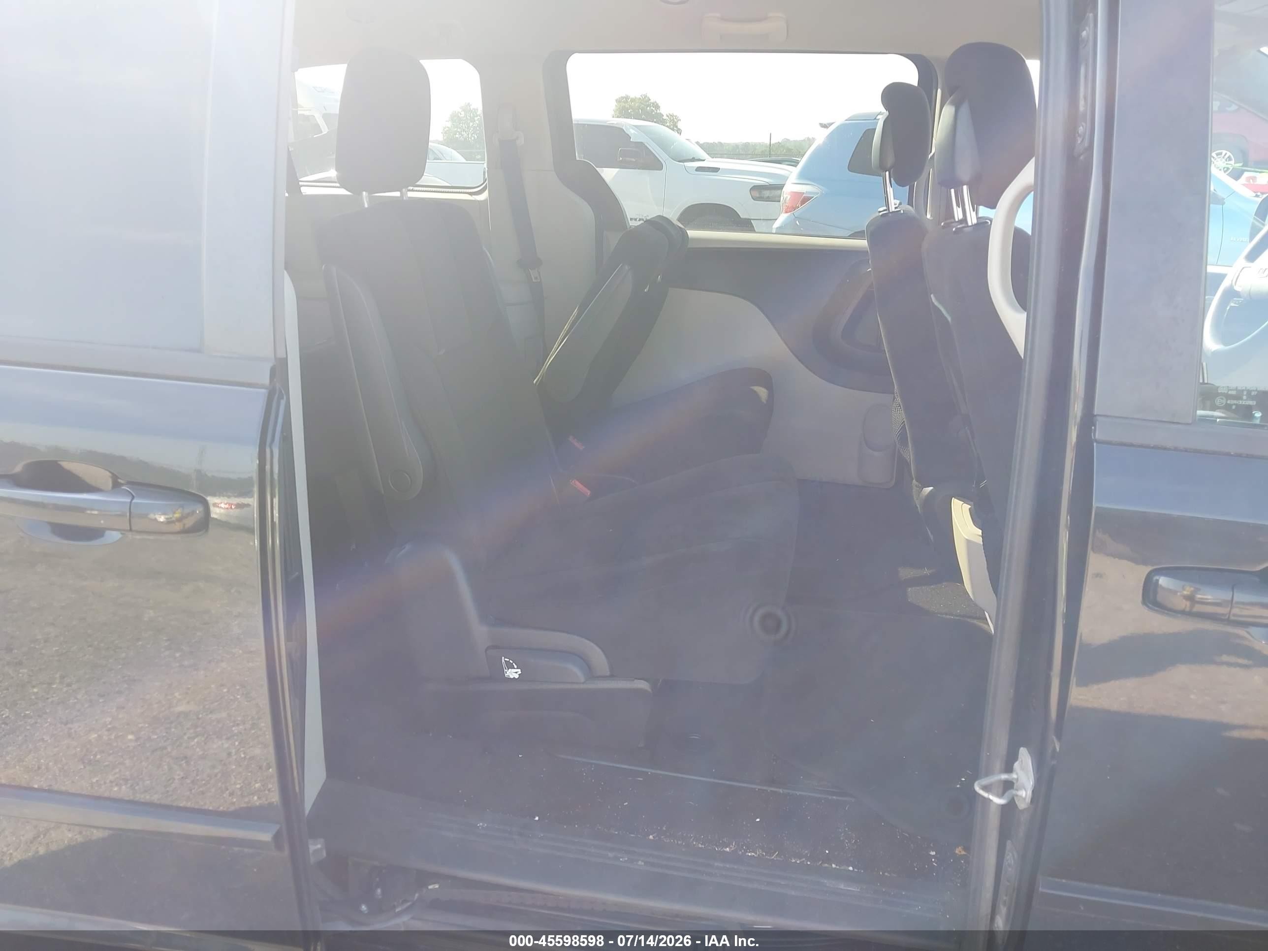 2012 Dodge Grand Caravan Sxt Black vin: 2C4RDGCG5CR277315