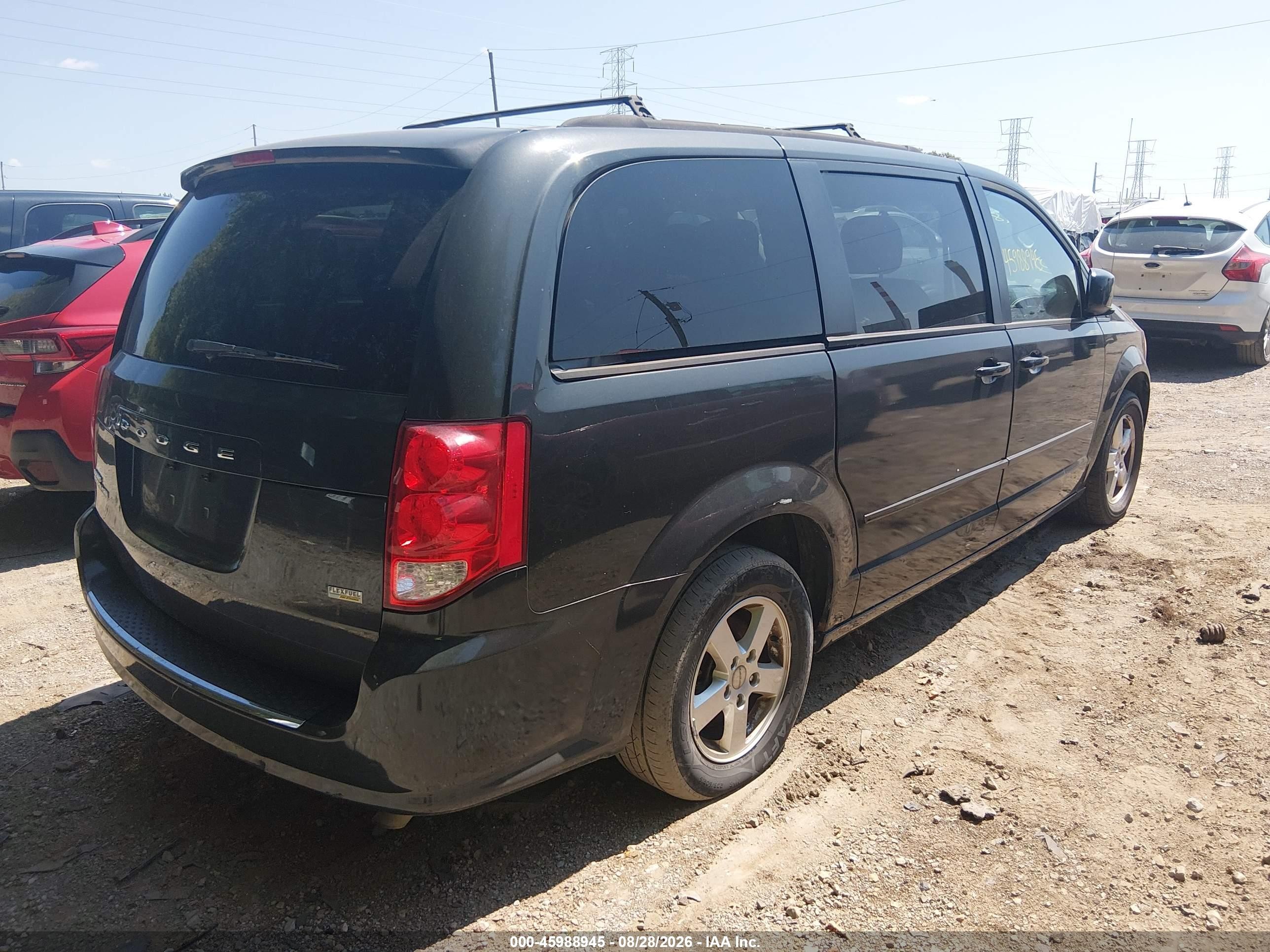 2012 Dodge Grand Caravan Sxt Gray vin: 2C4RDGCG5CR303847