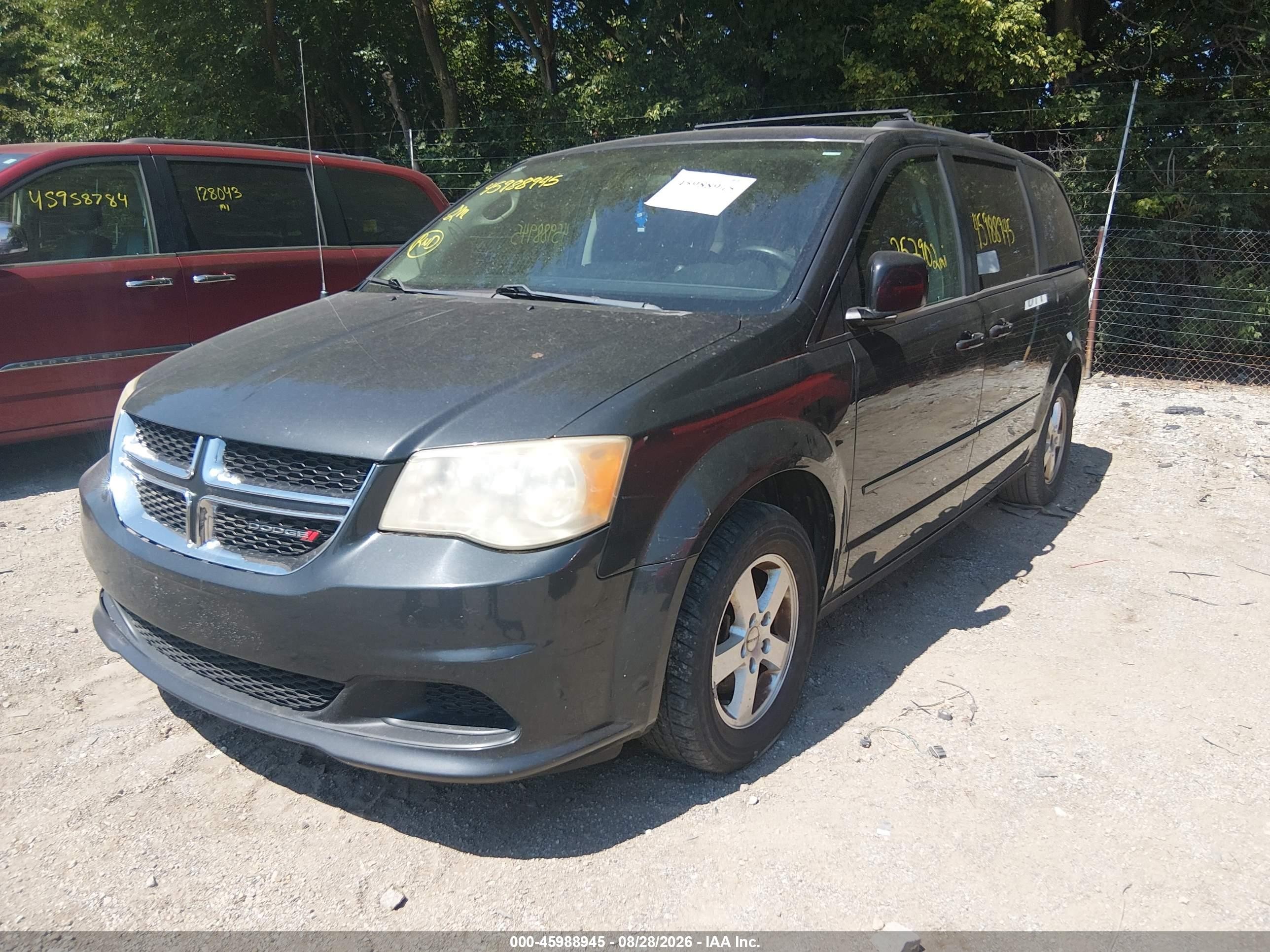 2012 Dodge Grand Caravan Sxt Gray vin: 2C4RDGCG5CR303847