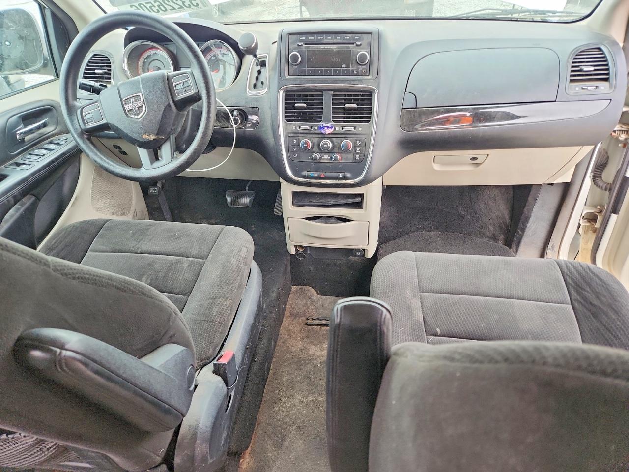 2012 Dodge Grand Caravan Sxt White vin: 2C4RDGCG5CR319465