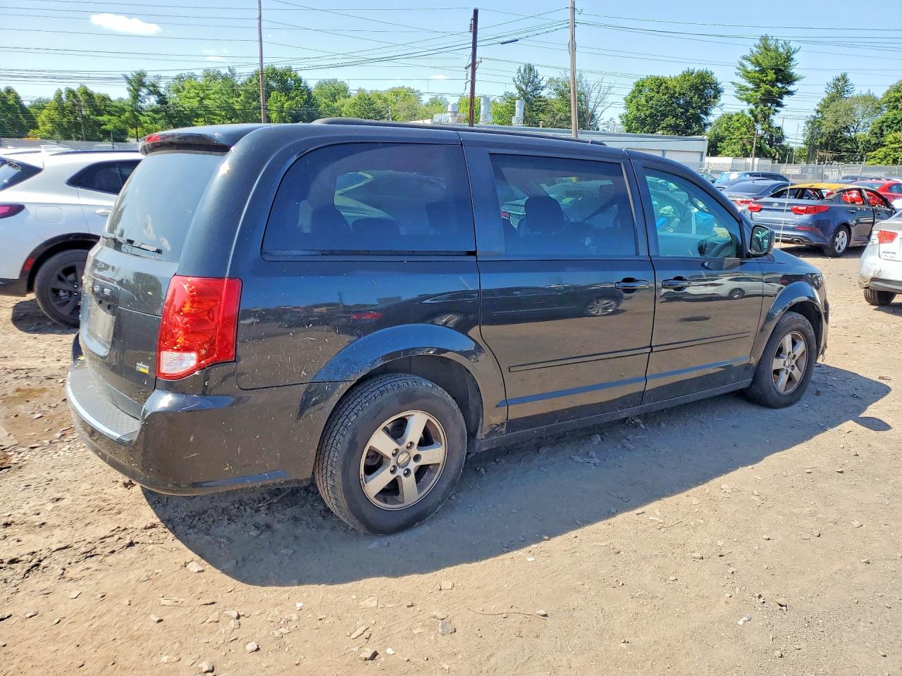 2012 Dodge Grand Caravan Sxt Black vin: 2C4RDGCG5CR334290