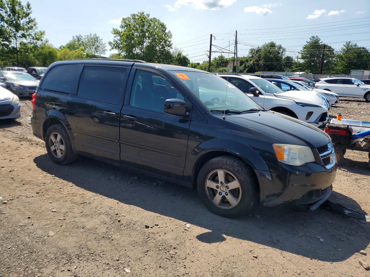 2012 Dodge Grand Caravan Sxt Black vin: 2C4RDGCG5CR334290