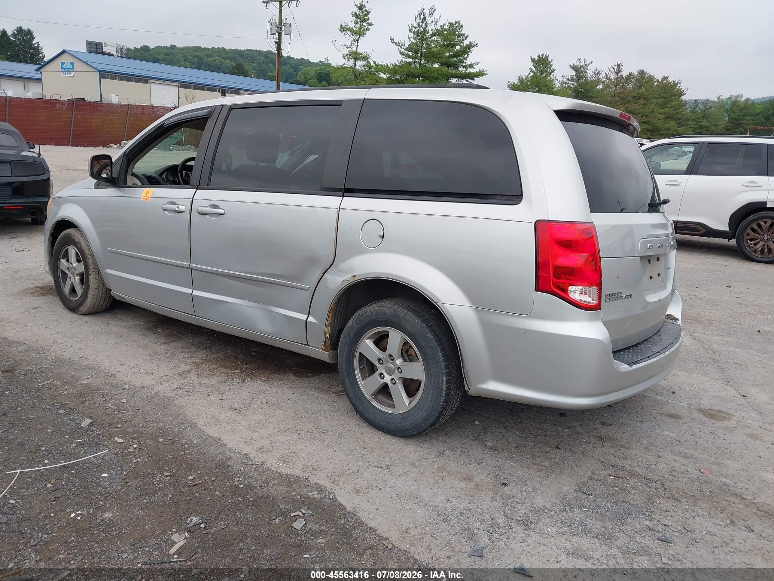2012 Dodge Grand Caravan Sxt Gray vin: 2C4RDGCG5CR381321