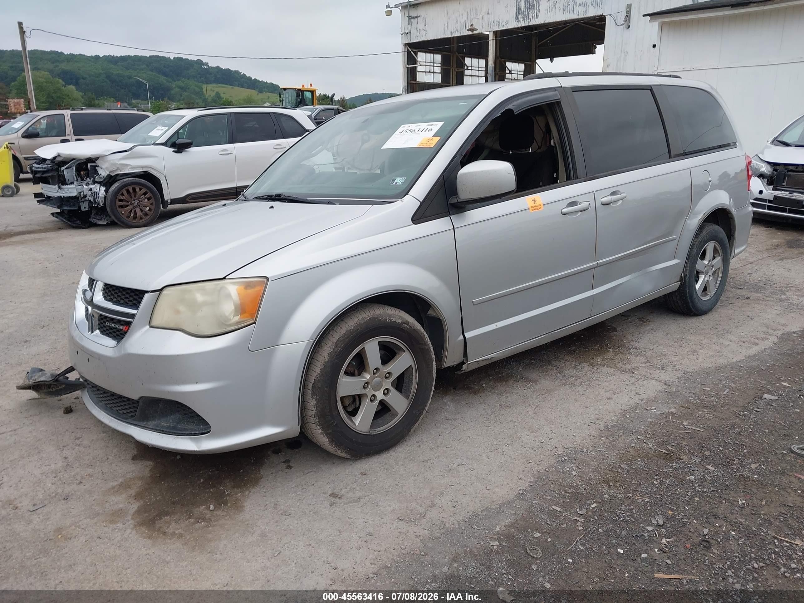 2012 Dodge Grand Caravan Sxt Gray vin: 2C4RDGCG5CR381321