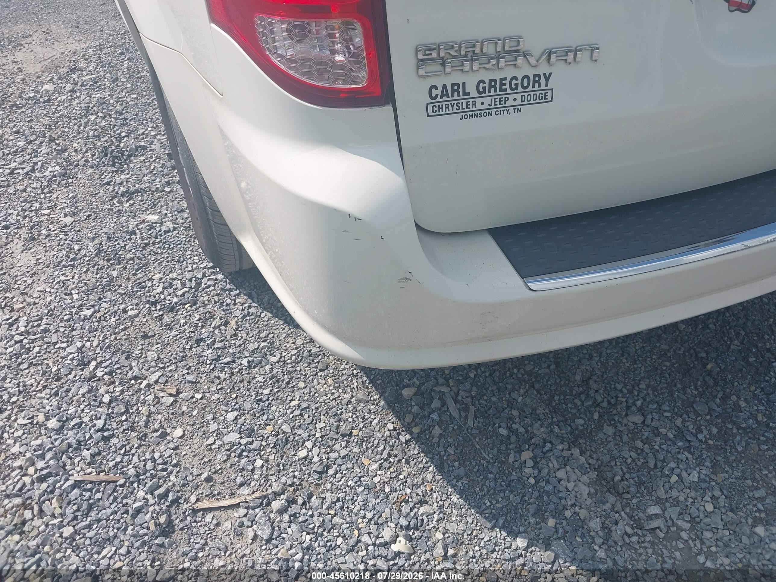 2013 Dodge Grand Caravan Sxt White vin: 2C4RDGCG5DR536547