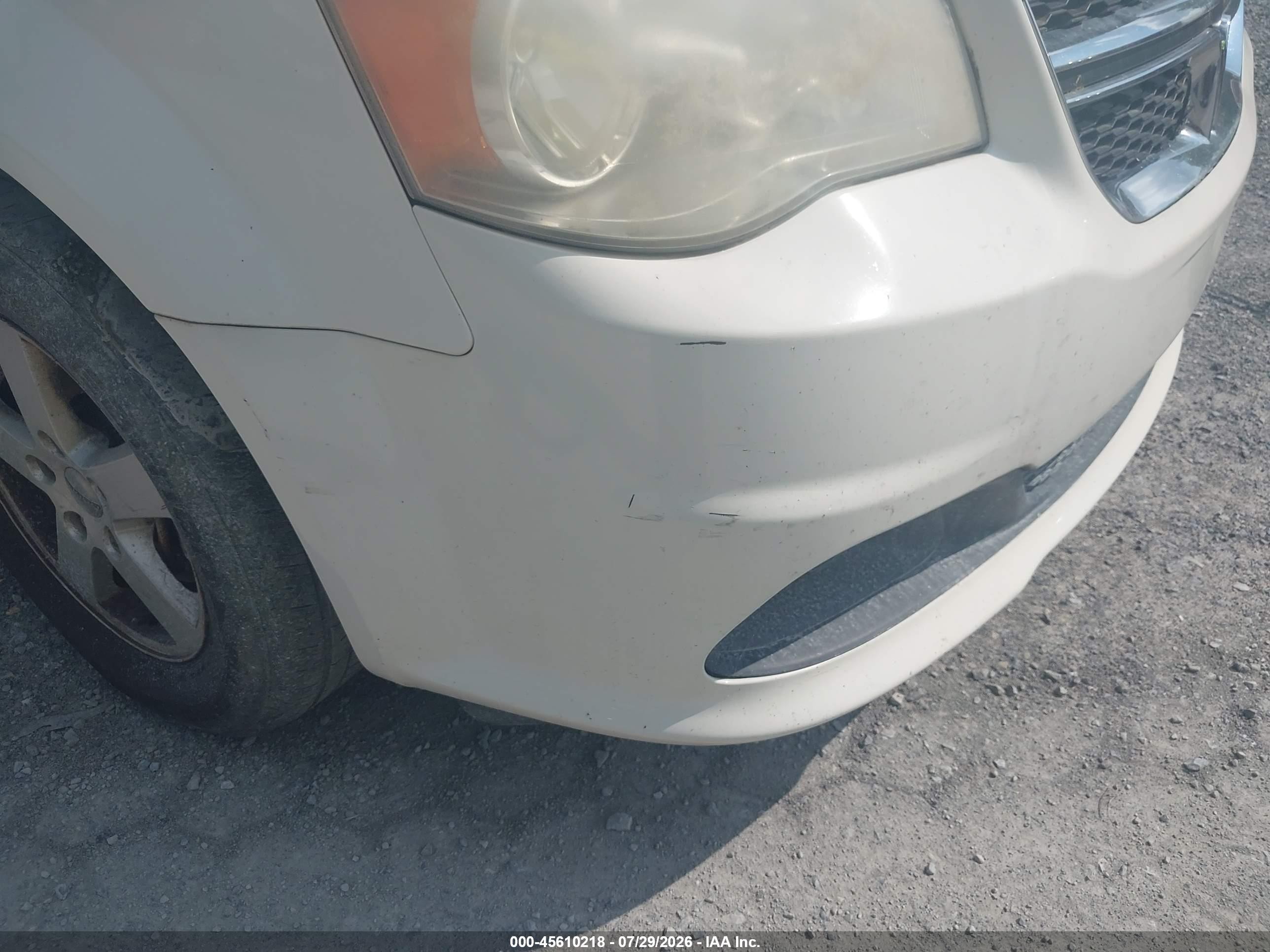 2013 Dodge Grand Caravan Sxt White vin: 2C4RDGCG5DR536547