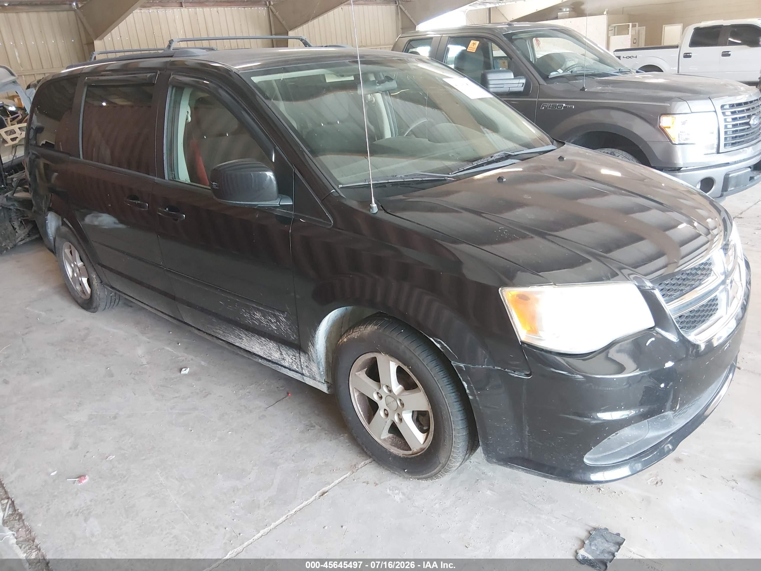 2013 Dodge Grand Caravan Sxt Black vin: 2C4RDGCG5DR536645