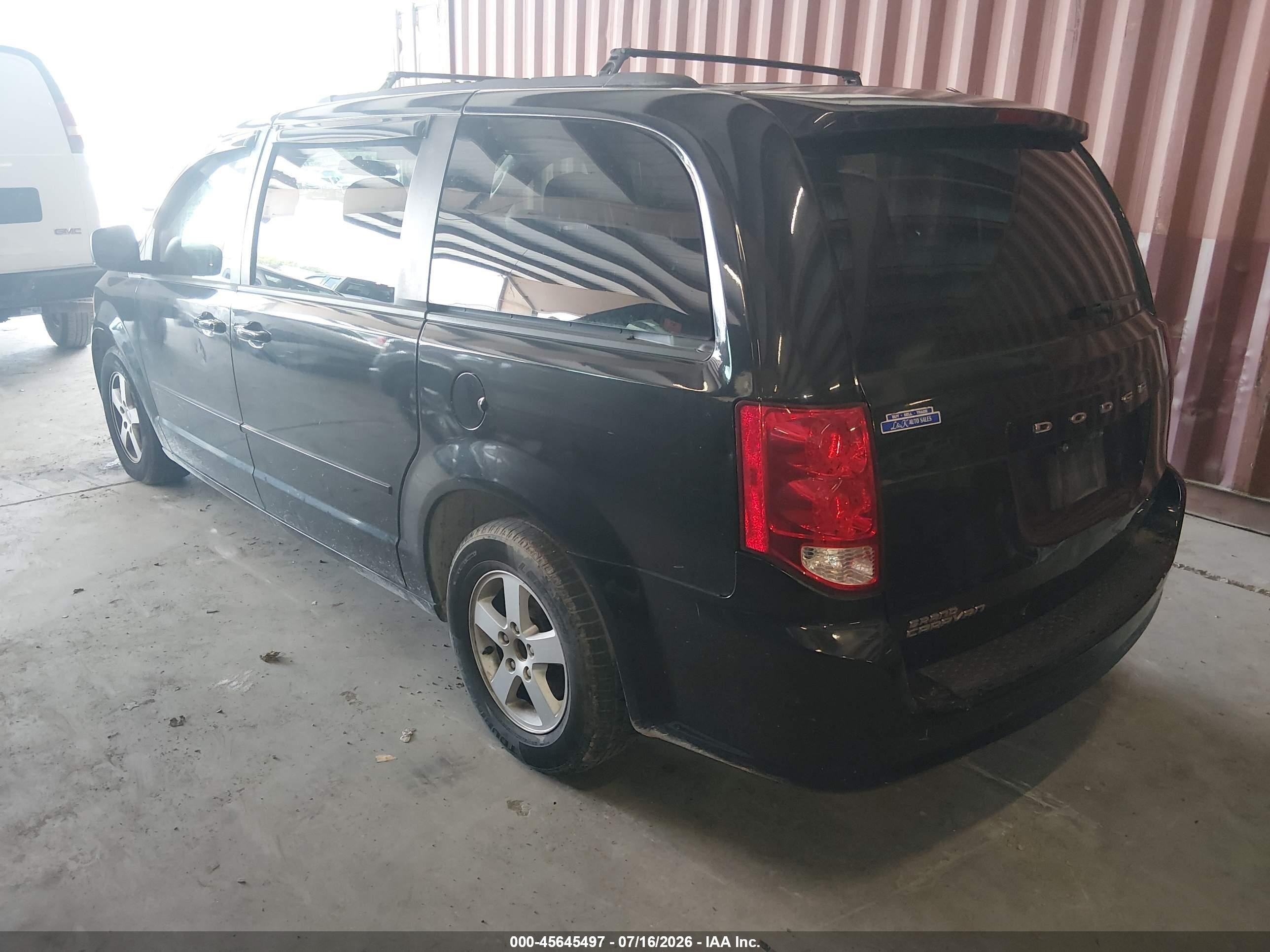 2013 Dodge Grand Caravan Sxt Black vin: 2C4RDGCG5DR536645