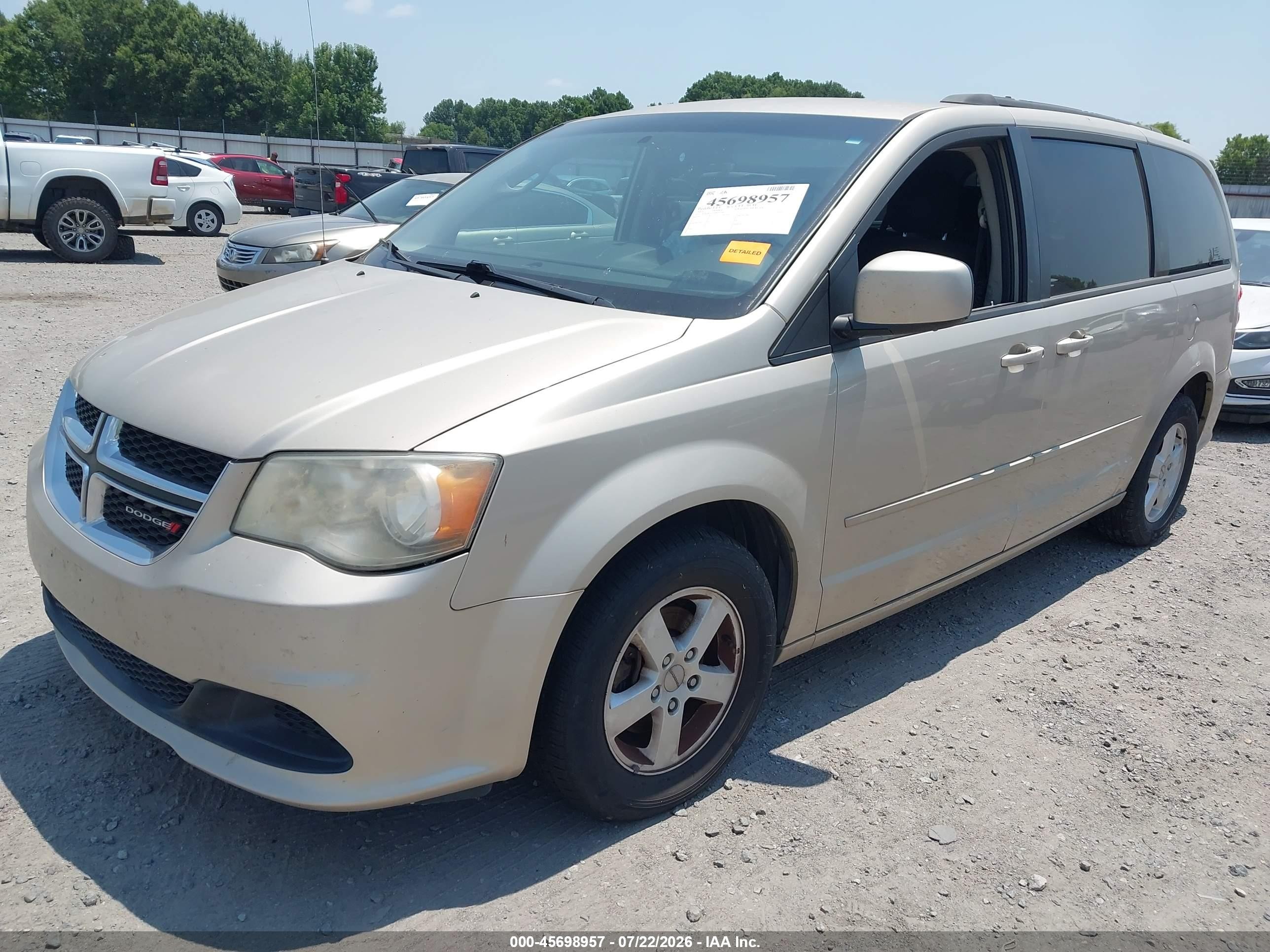 2013 Dodge Grand Caravan Sxt Gold vin: 2C4RDGCG5DR553946