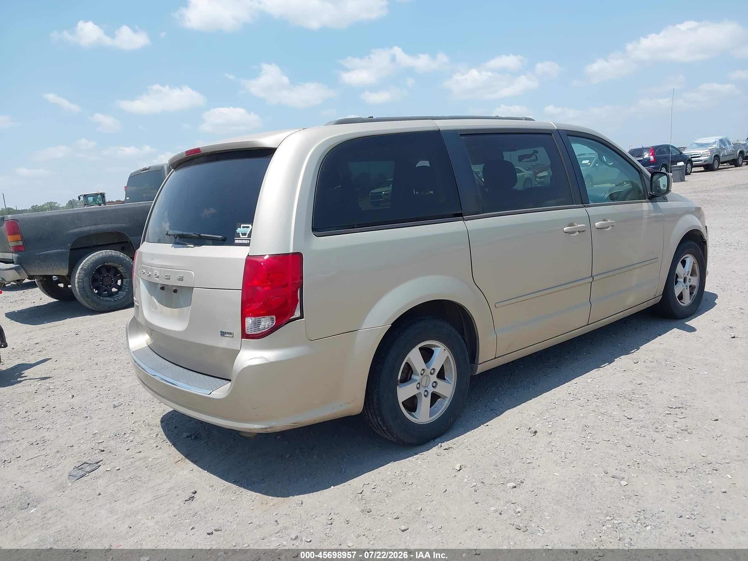 2013 Dodge Grand Caravan Sxt Gold vin: 2C4RDGCG5DR553946