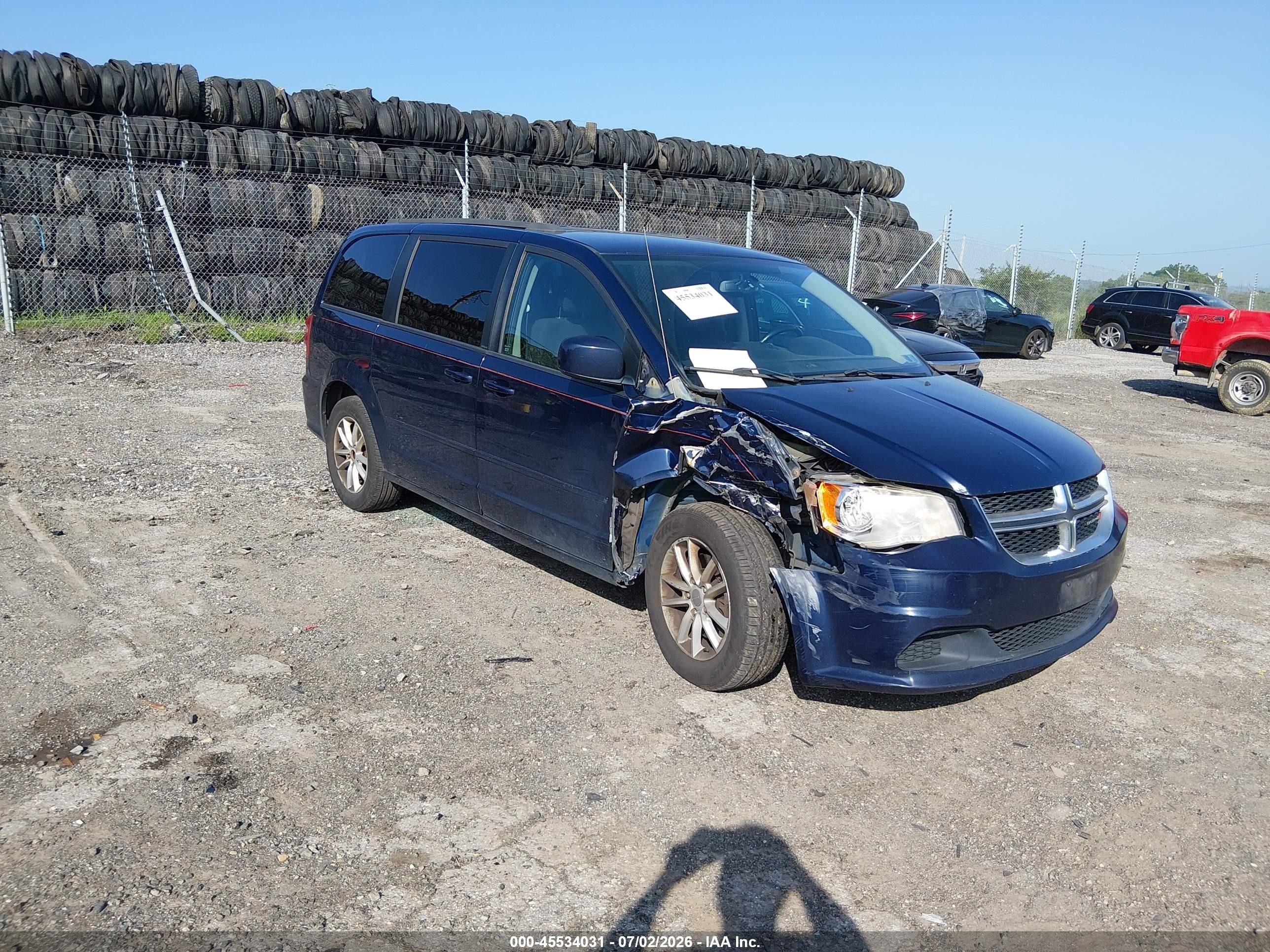 2013 Dodge Grand Caravan Sxt Blue vin: 2C4RDGCG5DR567989