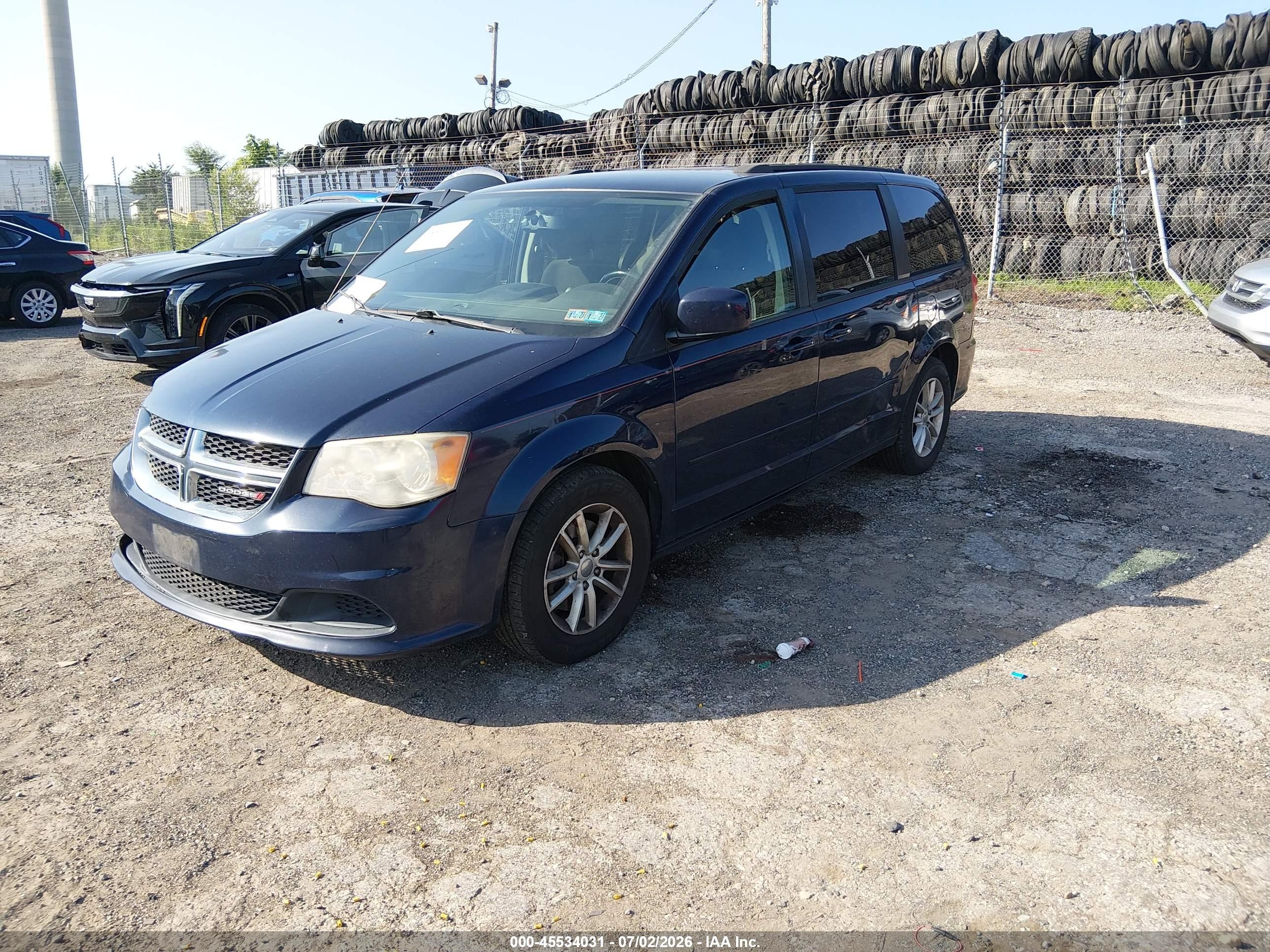 2013 Dodge Grand Caravan Sxt Blue vin: 2C4RDGCG5DR567989
