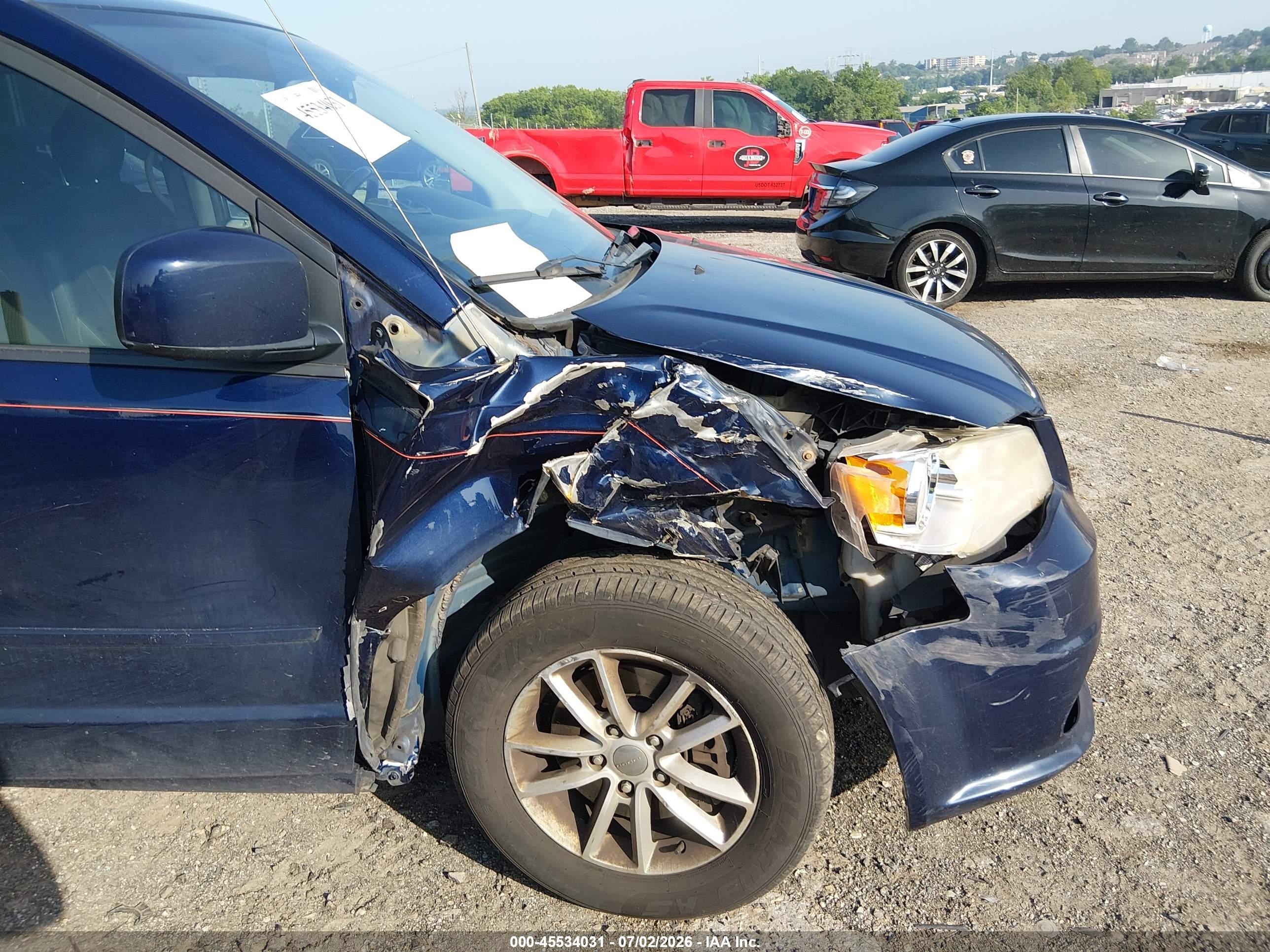 2013 Dodge Grand Caravan Sxt Blue vin: 2C4RDGCG5DR567989